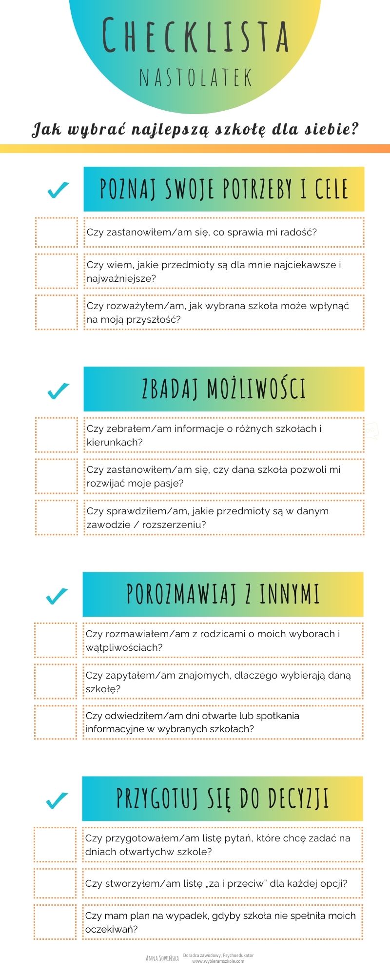 Jak wspierać dziecko w wyborze szkoły / Jak wybrać najlepszą szkołę dla siebie?