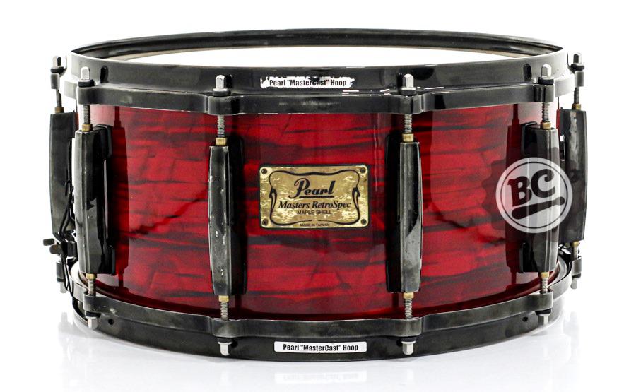 Pearl Masters MCX Retrospec Maple Red Onix 14x6.5 snare