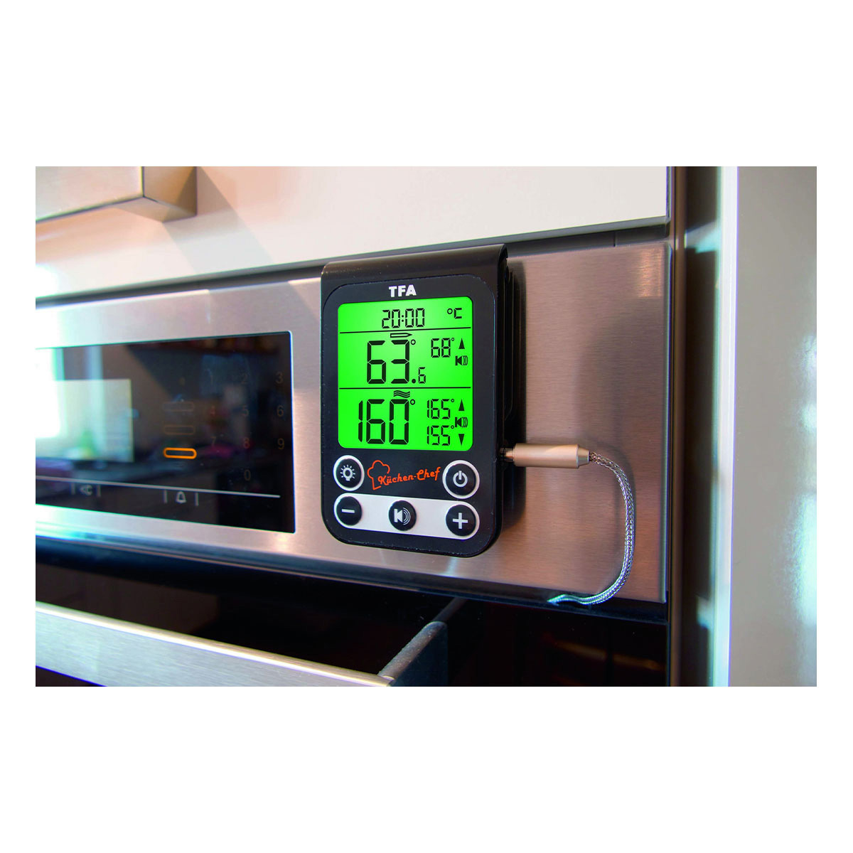 Digital BBQ meatoven thermometer