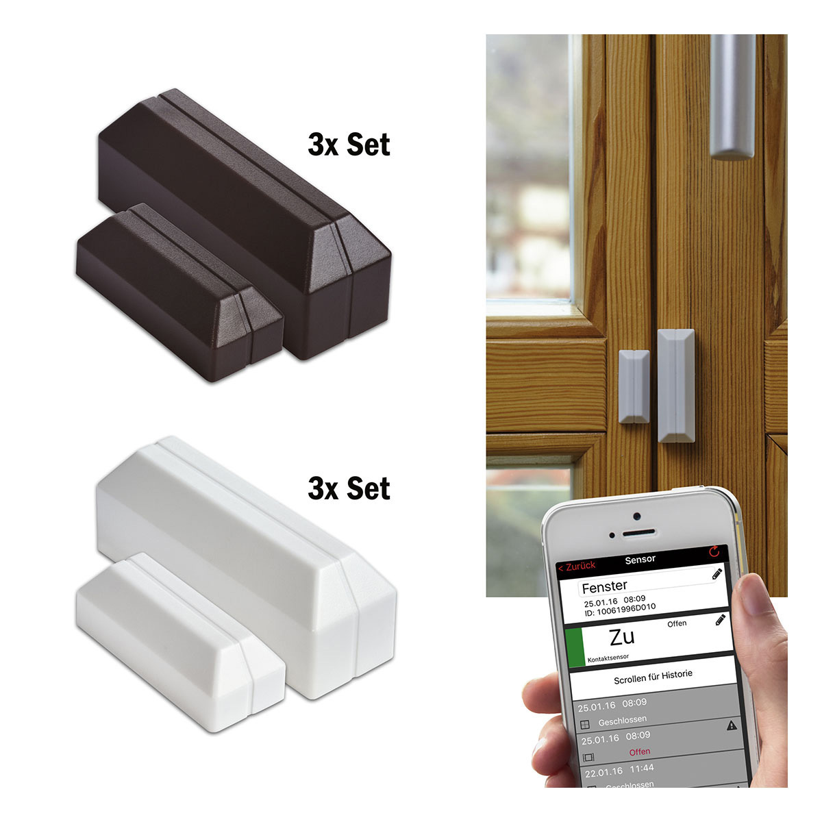 Window and door contact sensors 