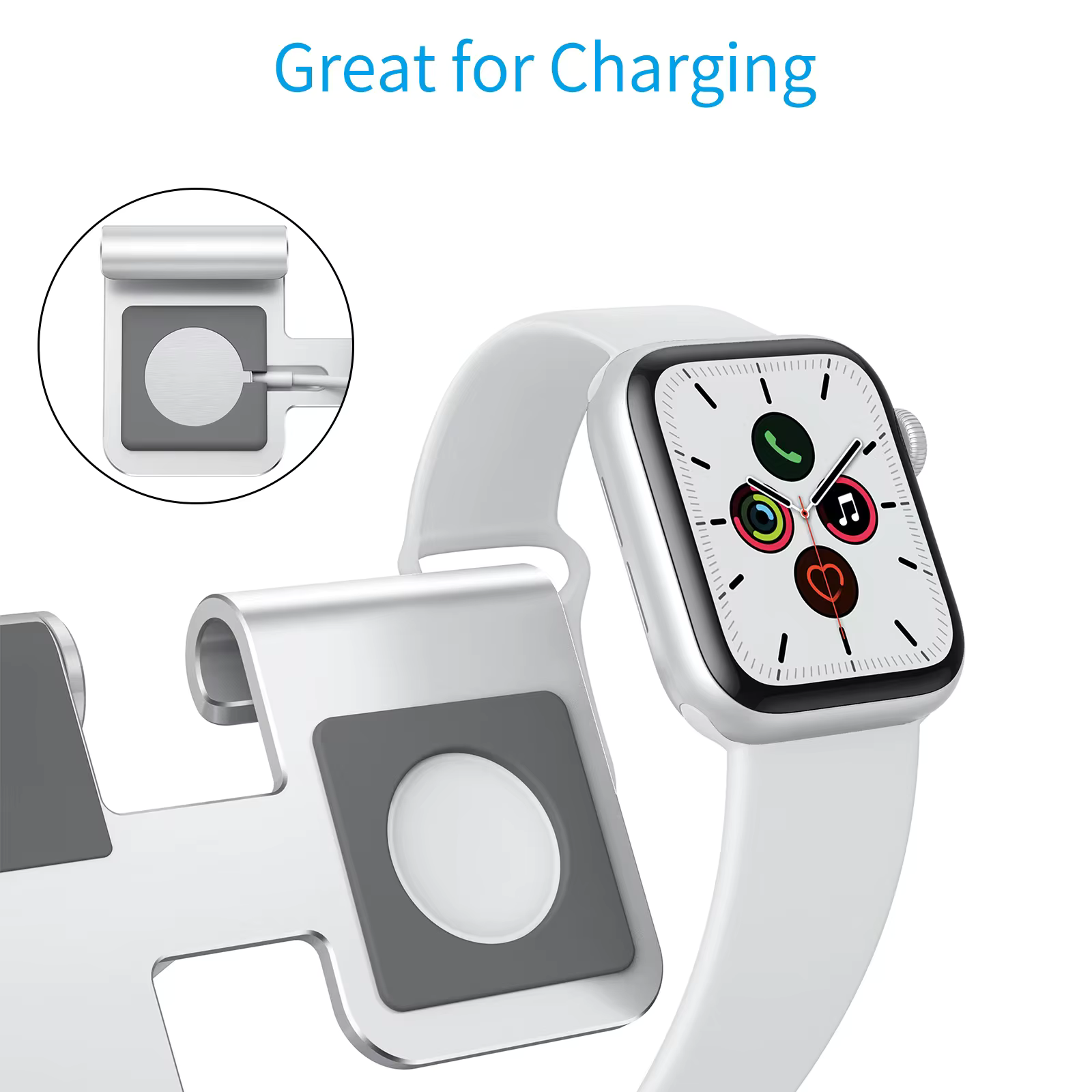 CW04 Charger Stand- Silver
