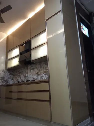 Contemporary Stainless Steel Modular Kitchen