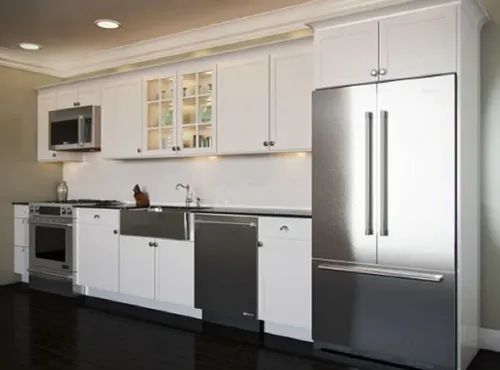 One Wall Stainless Steel Modular Kitchen