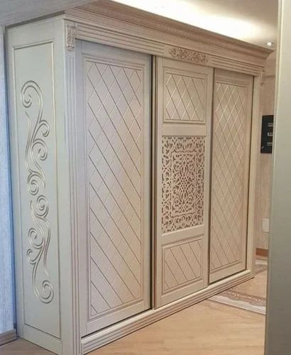 PU Coated CNC Wardrobe Shutter