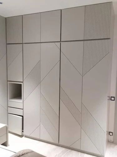 PU Coated CNC Wardrobe Shutter