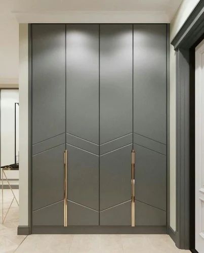 PU Coated CNC Wardrobe Shutter