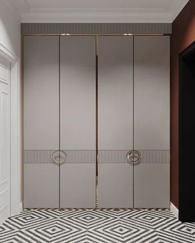 PU Coated CNC Wardrobe Shutter
