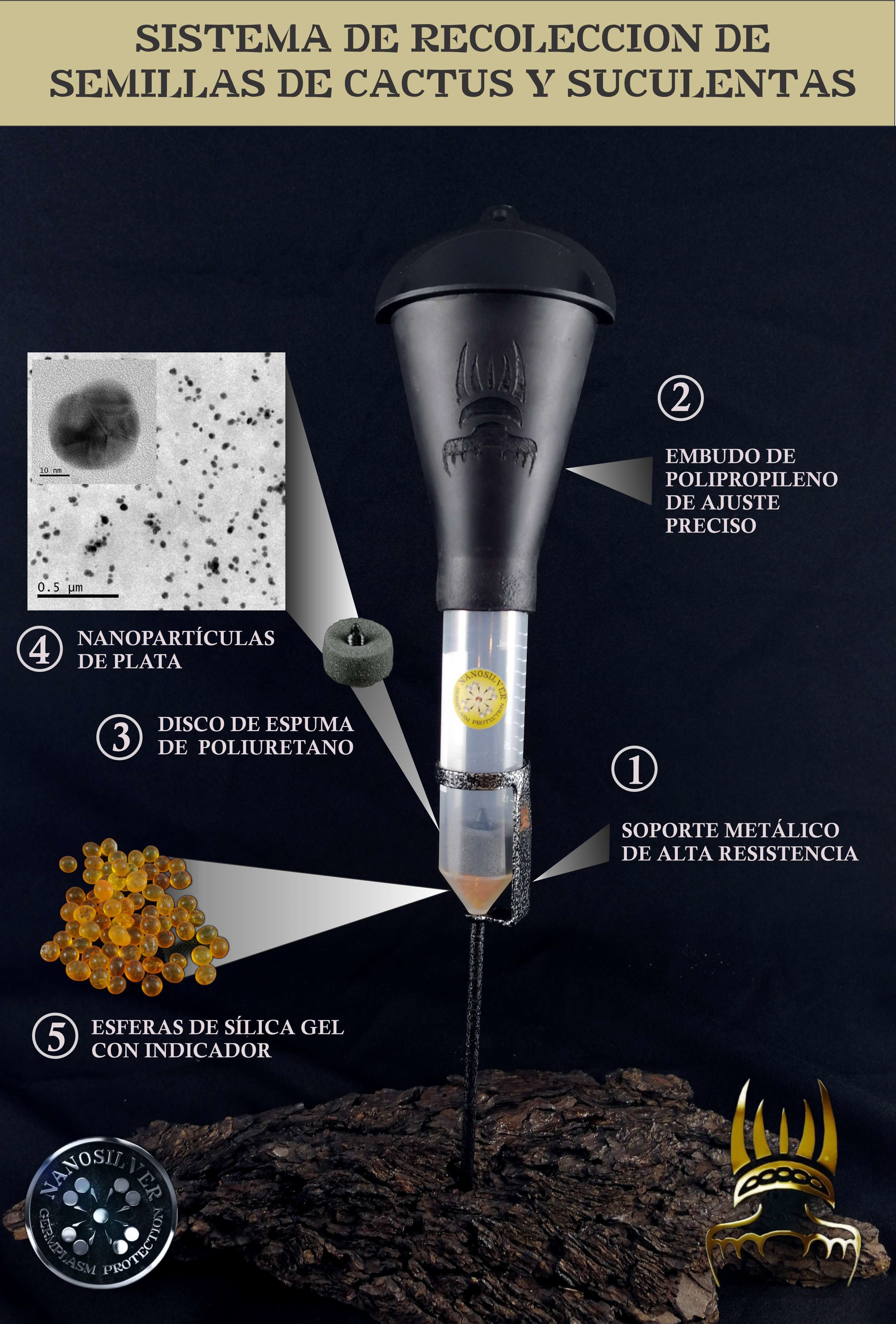 Sistema avanzado de recolección de frutos y semillas de cactus y suculentas