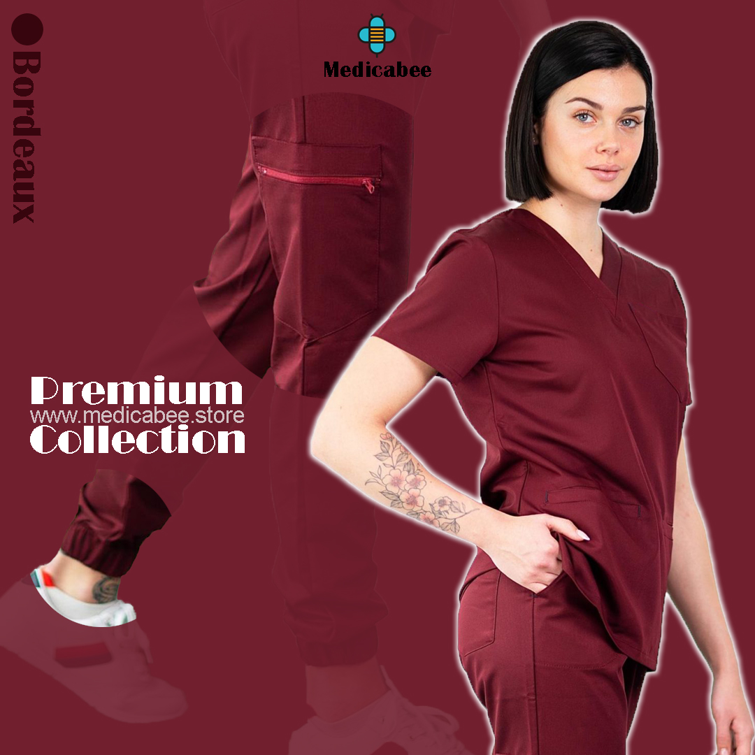 Tenue de bloc Bordeaux - SLIMFIT