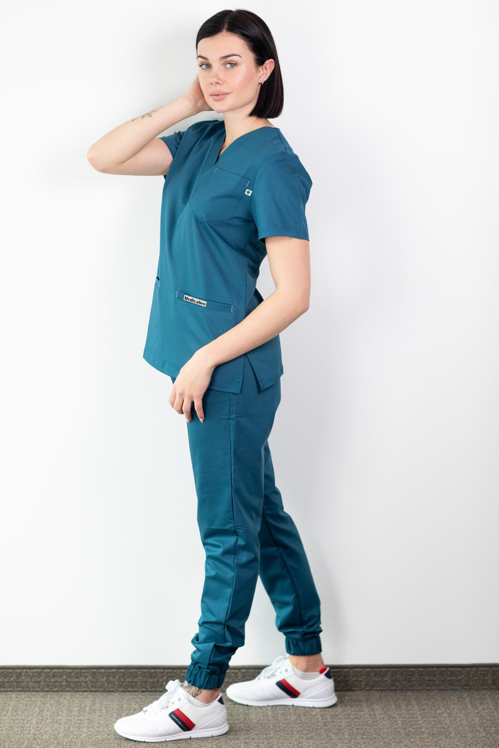 Tenue de bloc Bleu Pétrole  - SLIMFIT