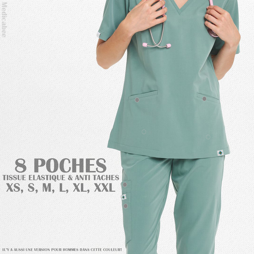 Tenue de bloc  Vert Celadon -PREMIUM