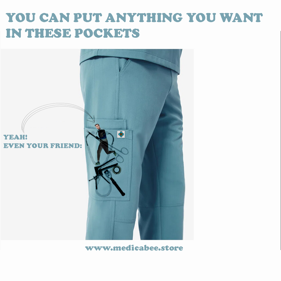 Tenue de bloc Bleu Pastel - MEDFIT