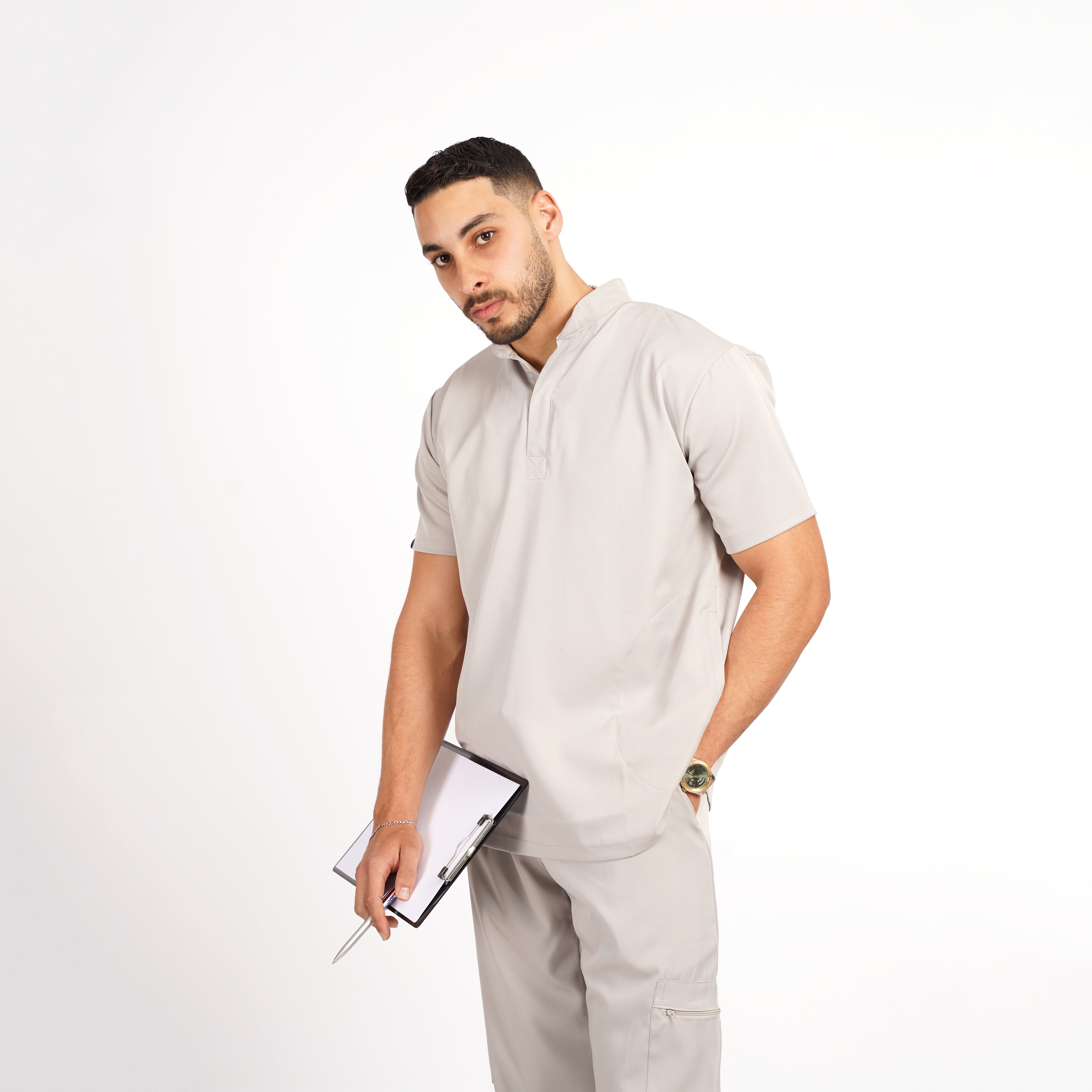 Tenue de Bloc Homme – ELITE | Gris Clair
