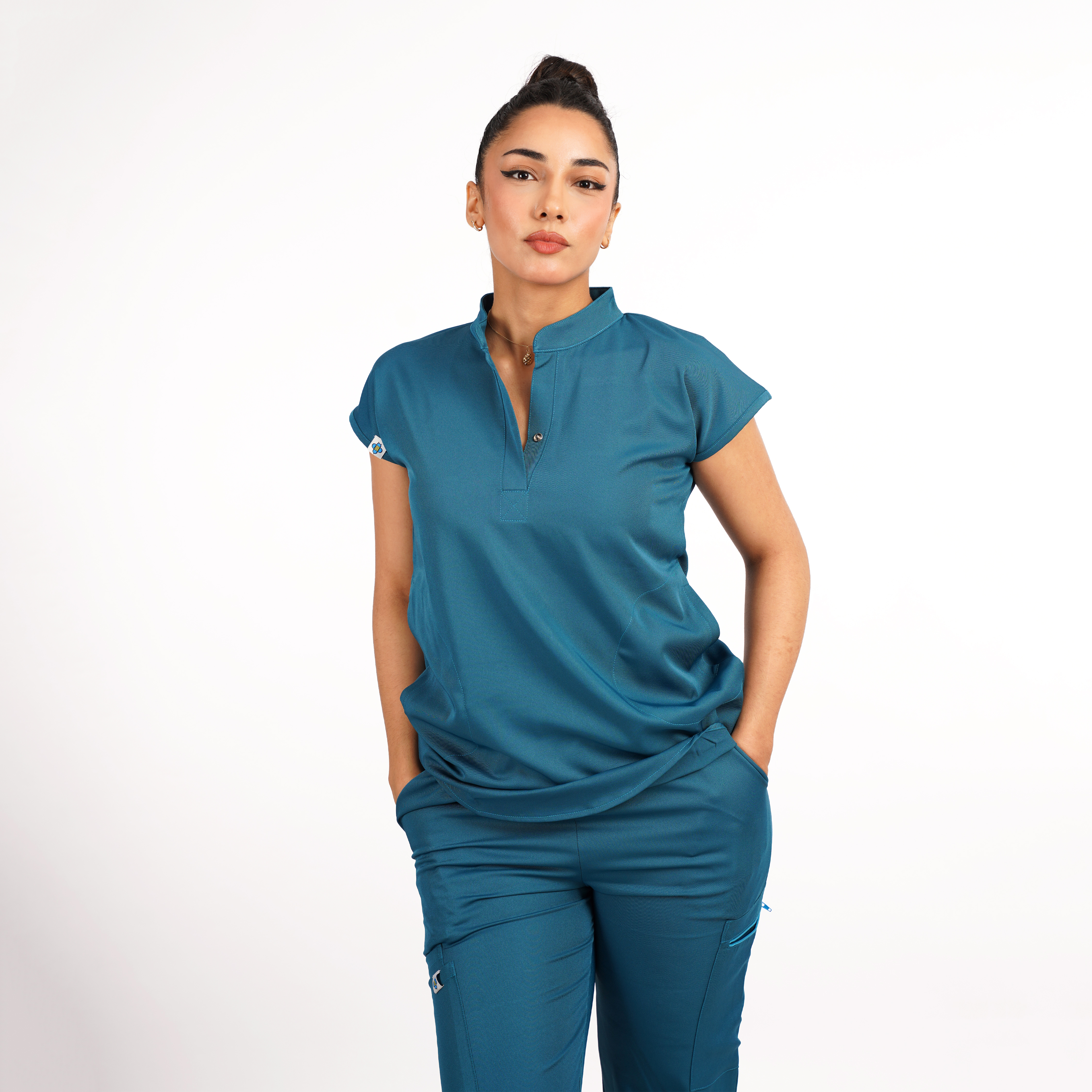 Tenue de Bloc Femme – ELITE | Bleu Pétrole