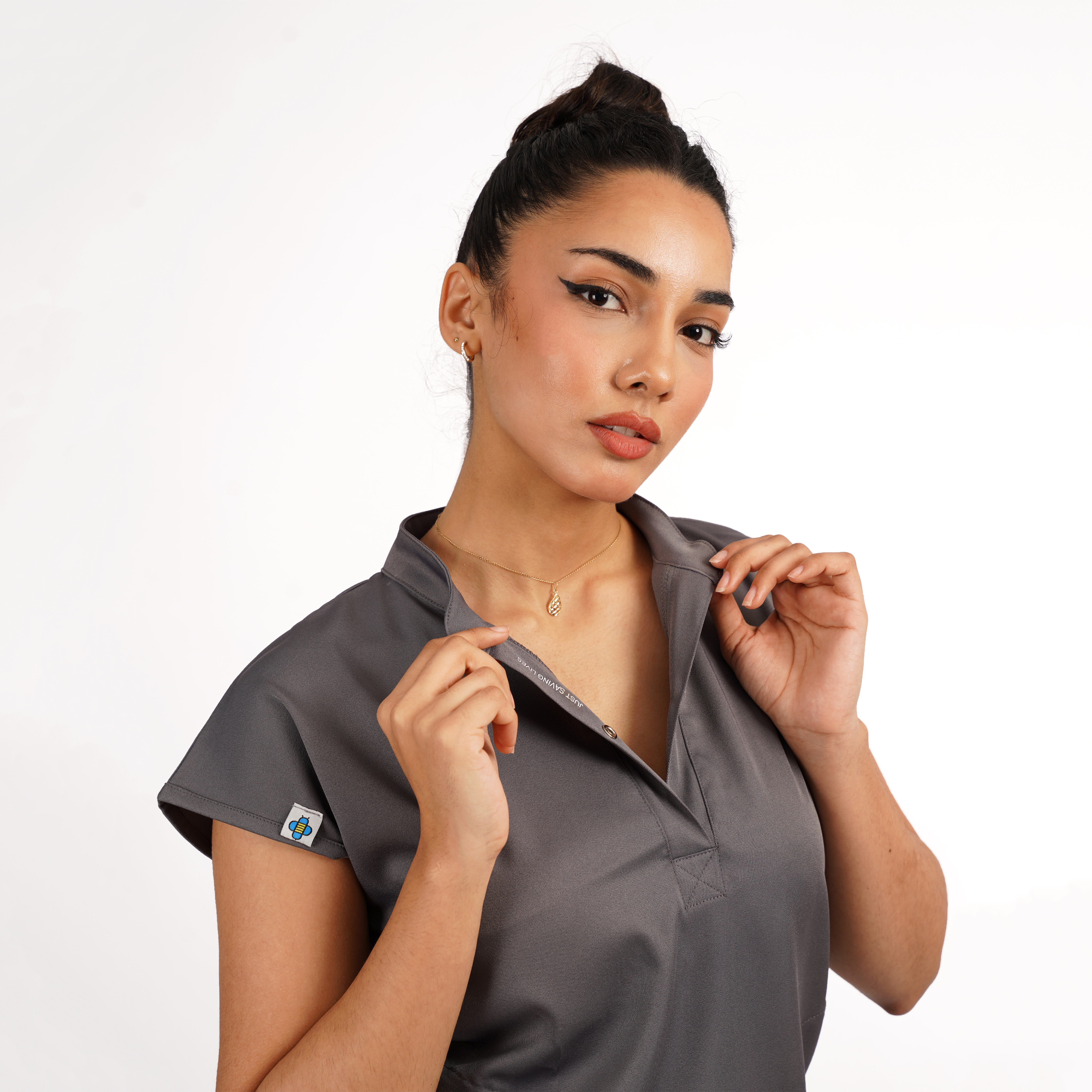 Tenue de Bloc Femme – ELITE | Gris Charbon