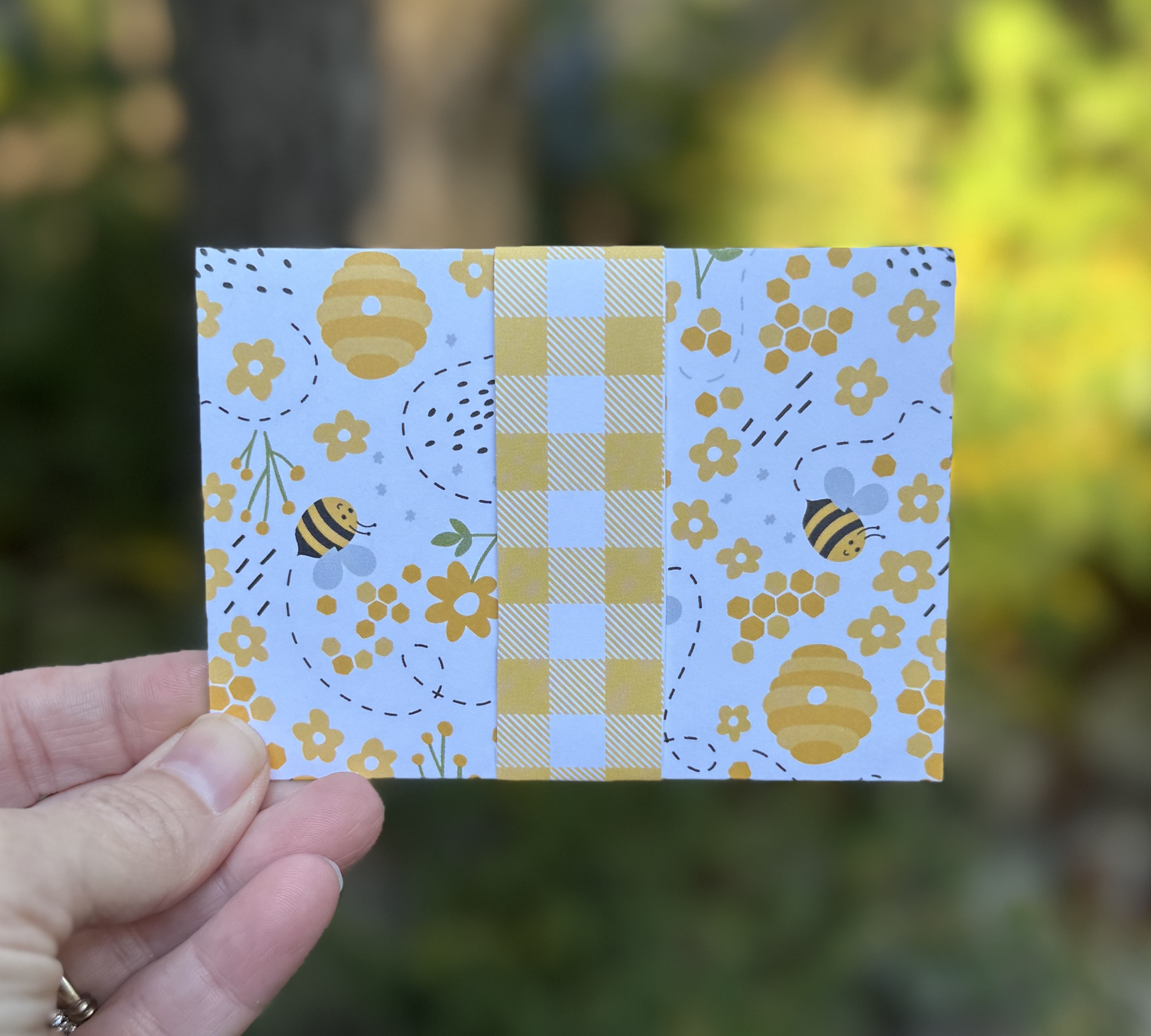 Bee You Motivational Greeting Card – Handmade 3D Card with Envelope, Uplifting and Encouraging Message