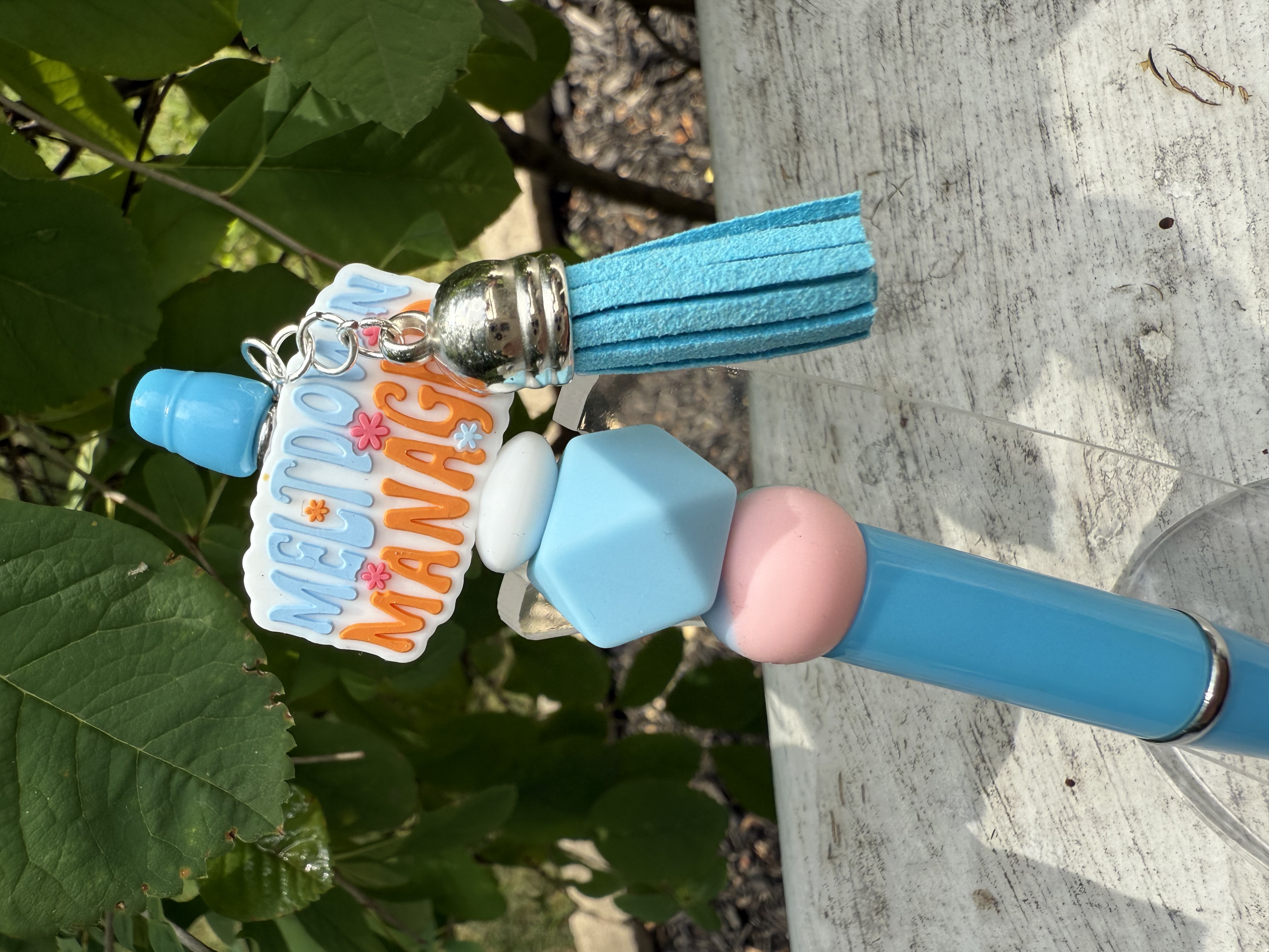 Meltdown Manager Hand Beaded Pen