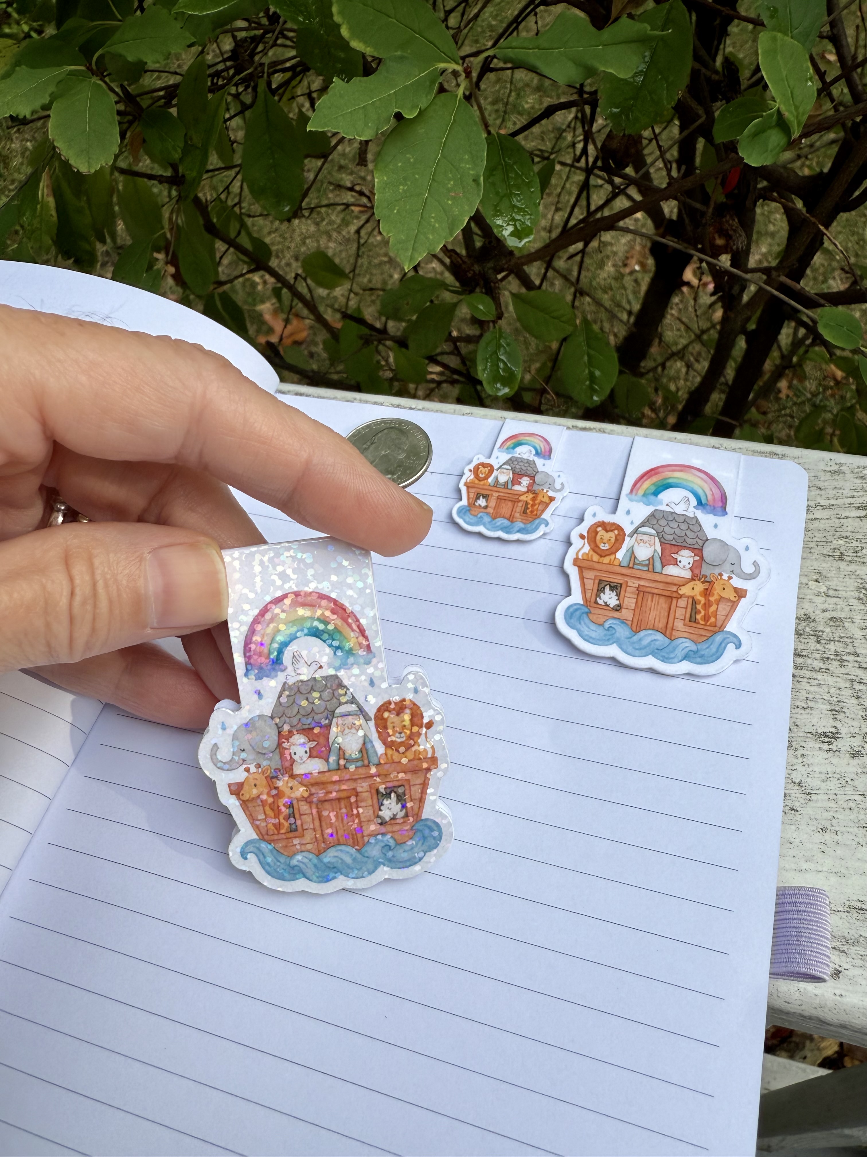 Noah’s Ark Magnetic Bookmark – Mini-Marks™ Miniature or Full Size