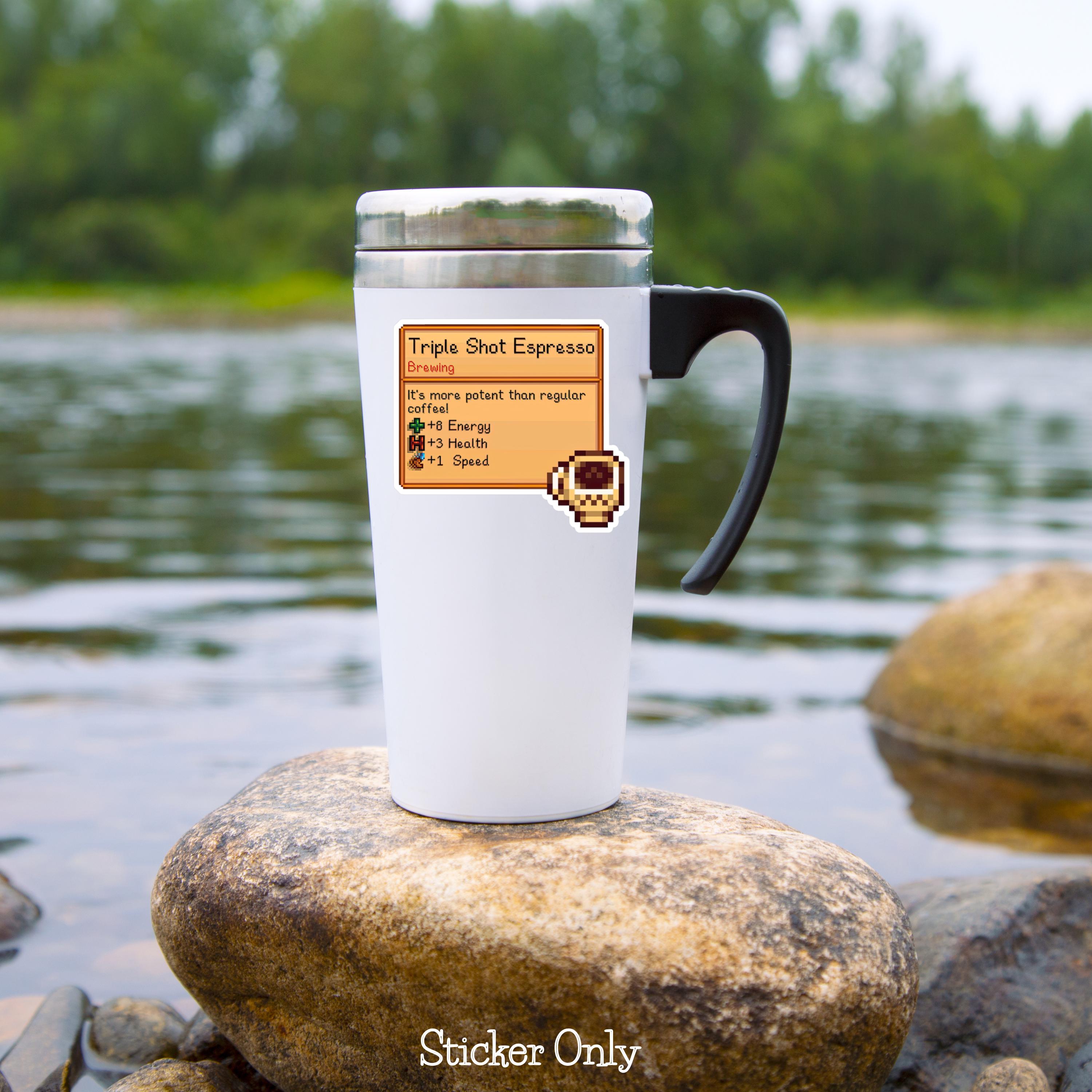 Stardew Valley Triple Shot Espresso Coffee Sticker