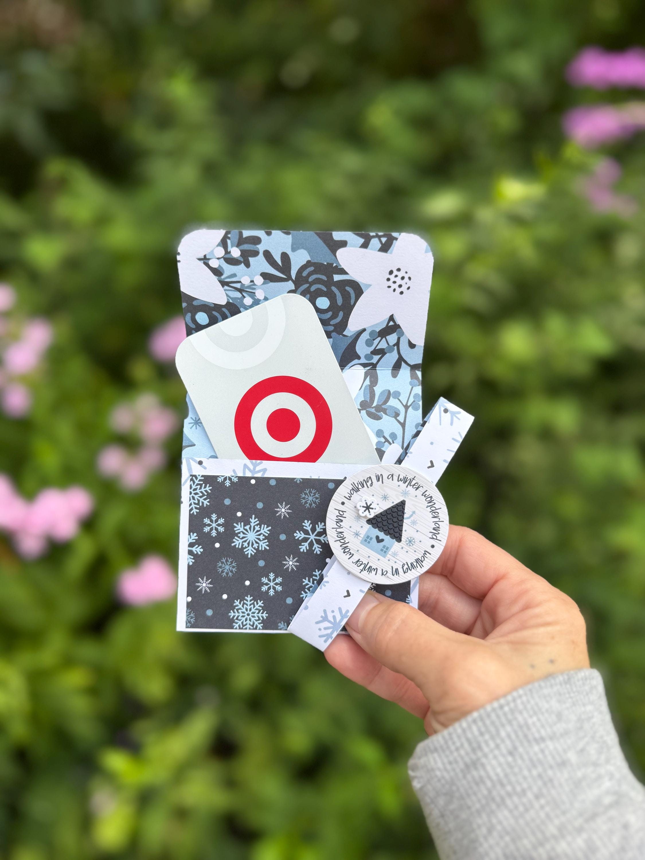 Winter Wonderland Handmade Gift Card Holder, With or Without Ornament Hanger