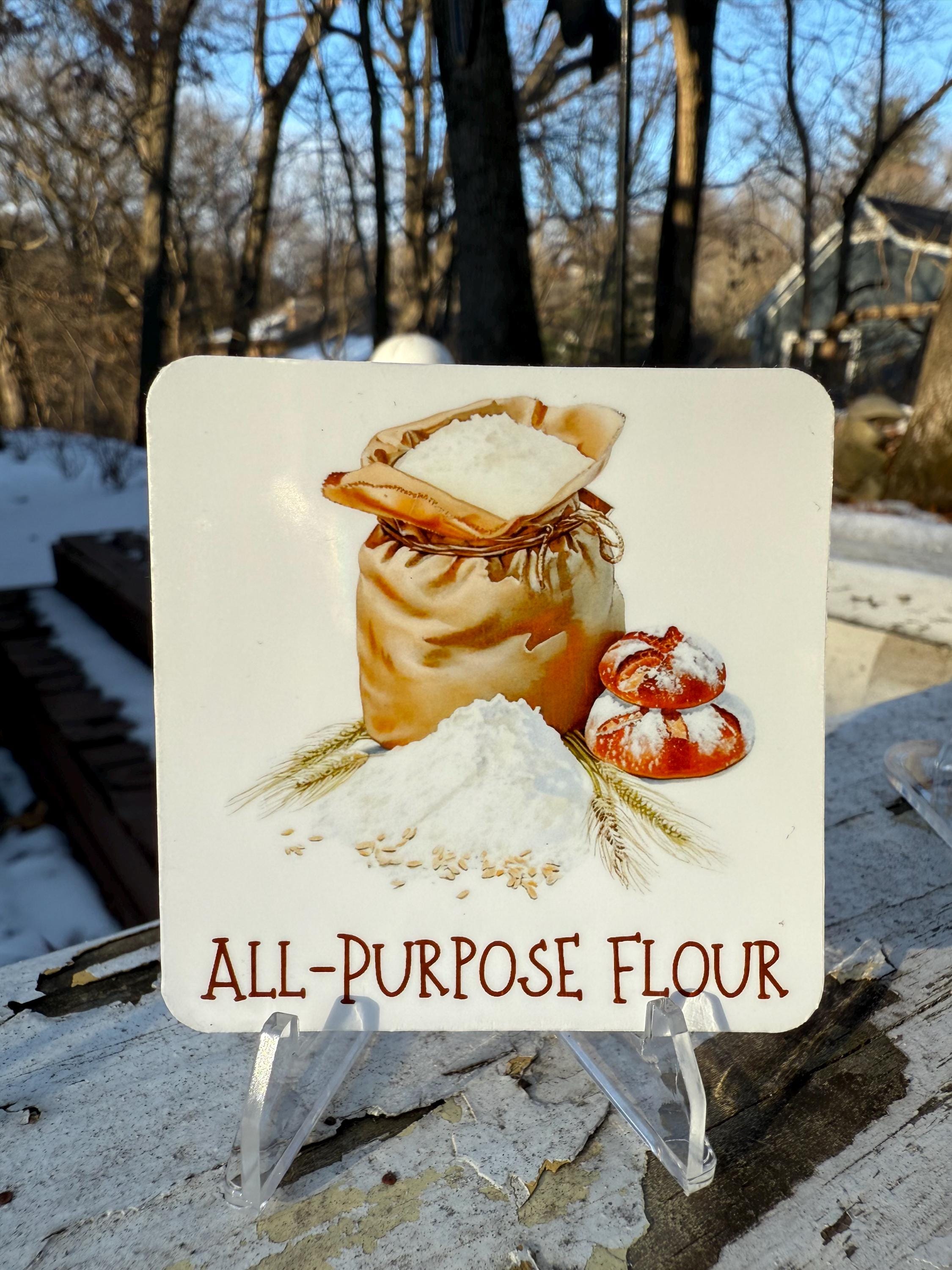 Kitchen Essentials Flour Container Labels 