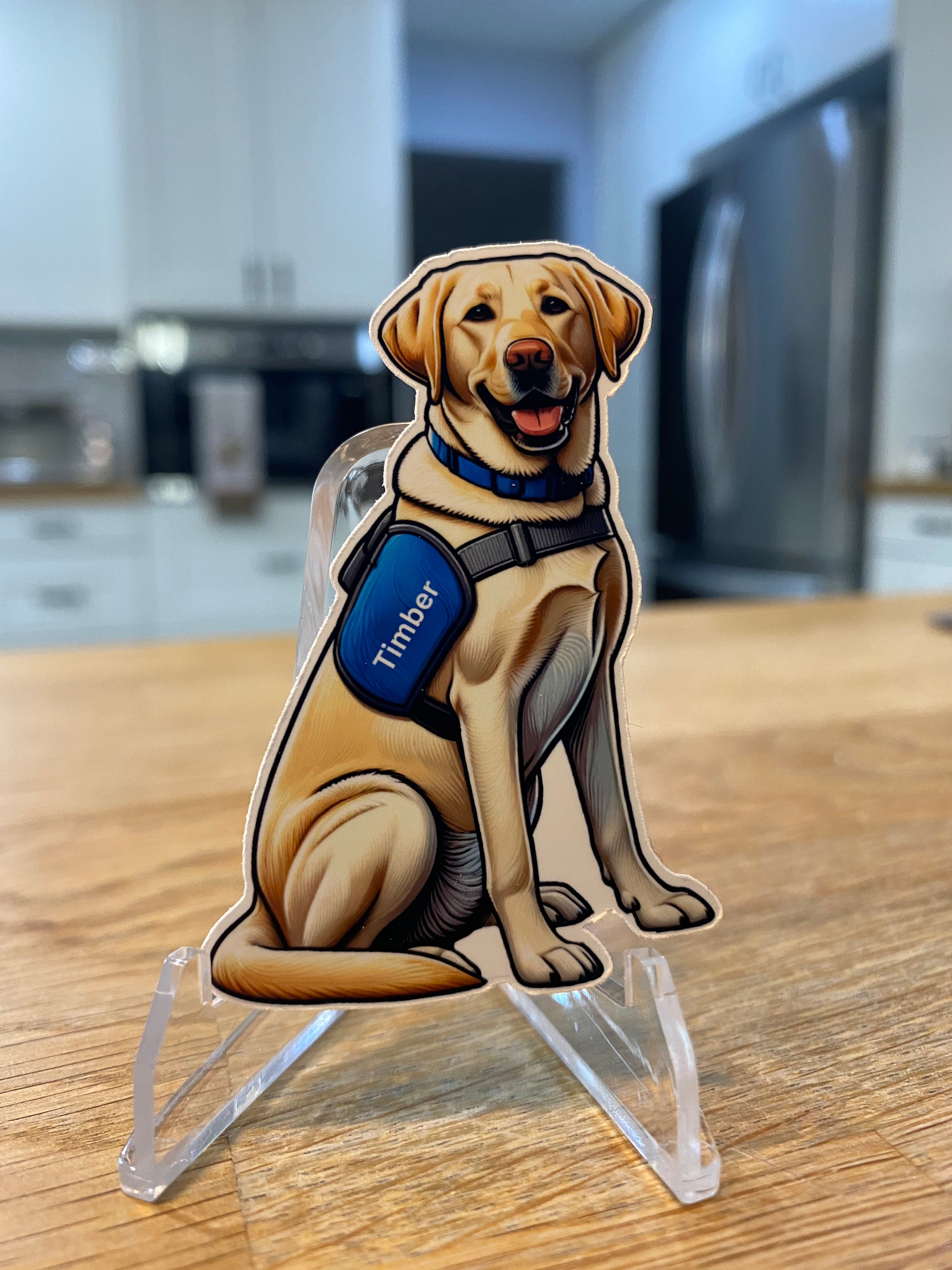 Custom Dog Stickers – Personalized Laminated Labrador Vinyl Stickers