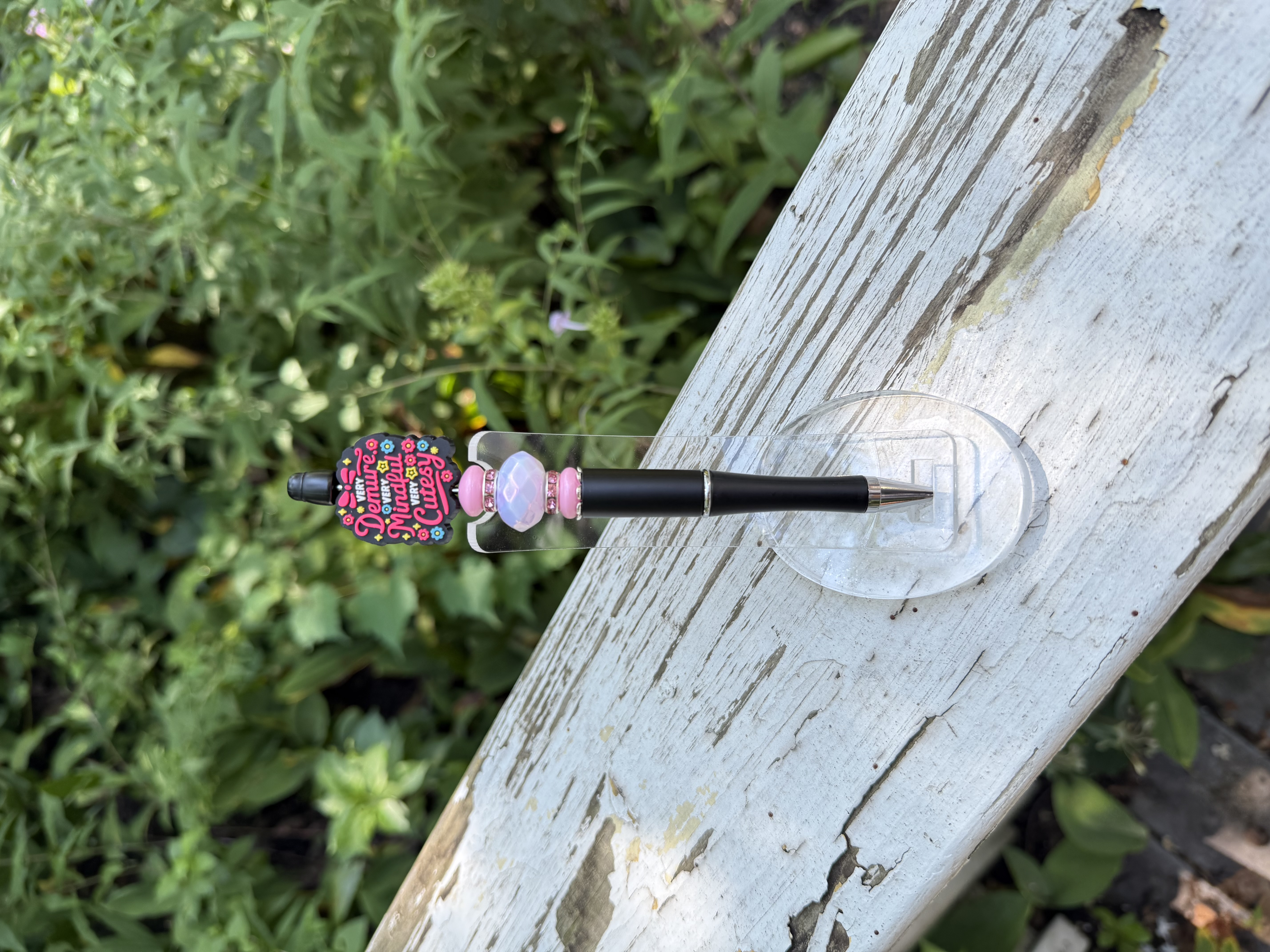 Very Demure, Very Mindful, Very Cutesy TikTok Trend Hand Beaded Pen
