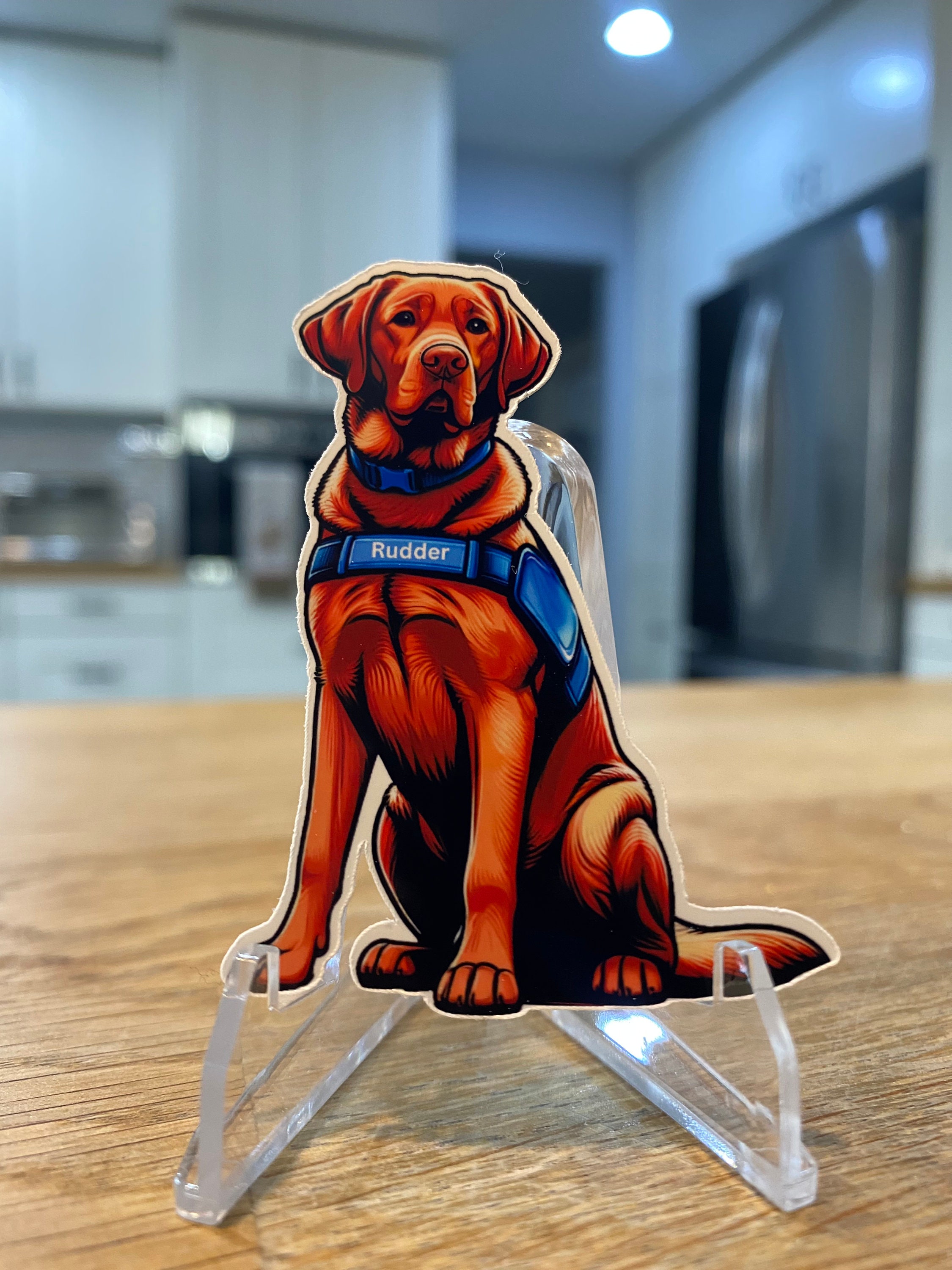 Custom Dog Stickers – Personalized Laminated Labrador Vinyl Stickers