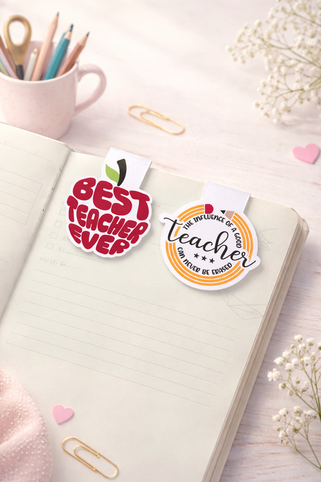 Teacher Appreciation Magnetic Bookmarks