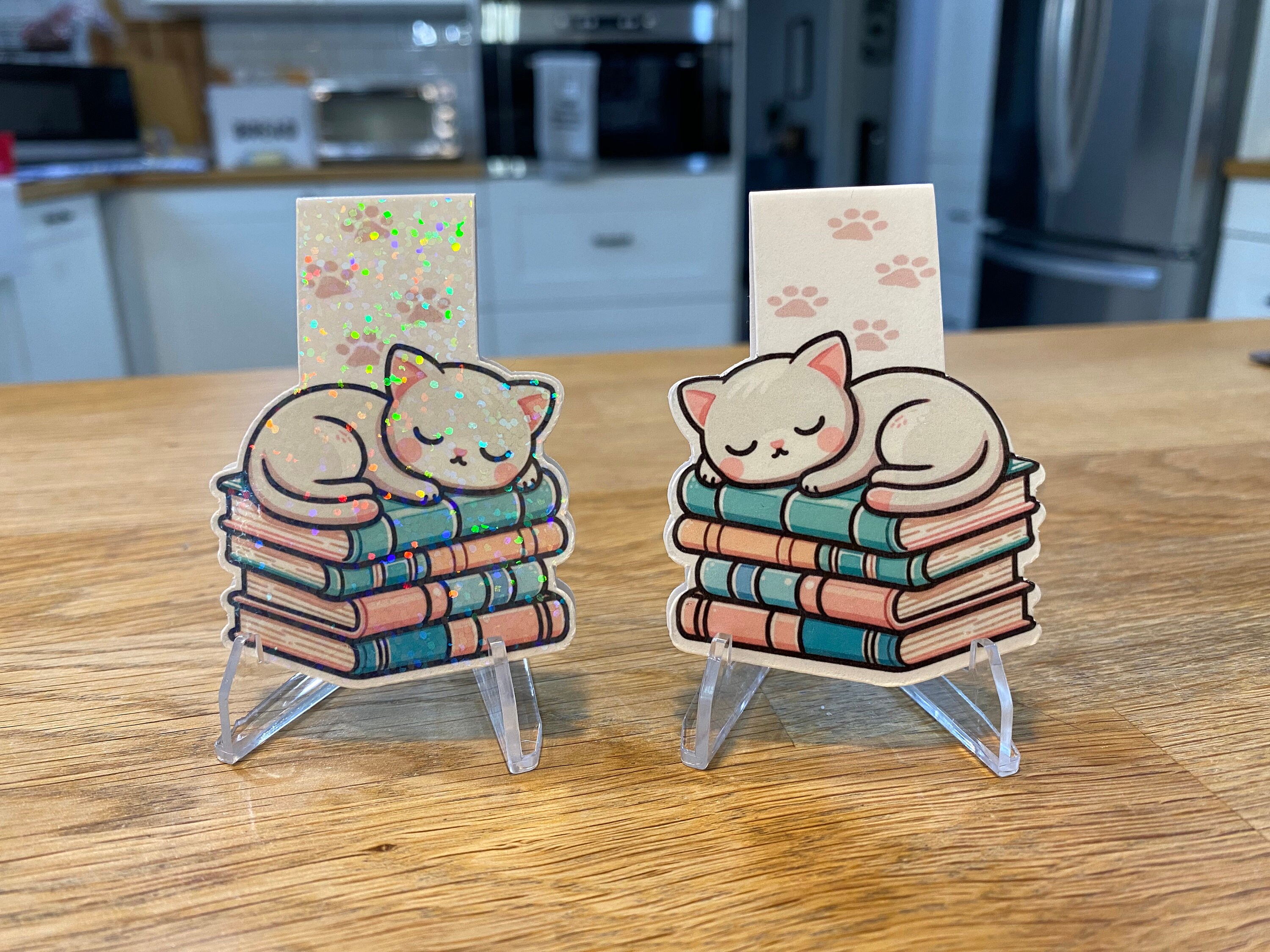 Sleeping Kitty Magnetic Bookmark