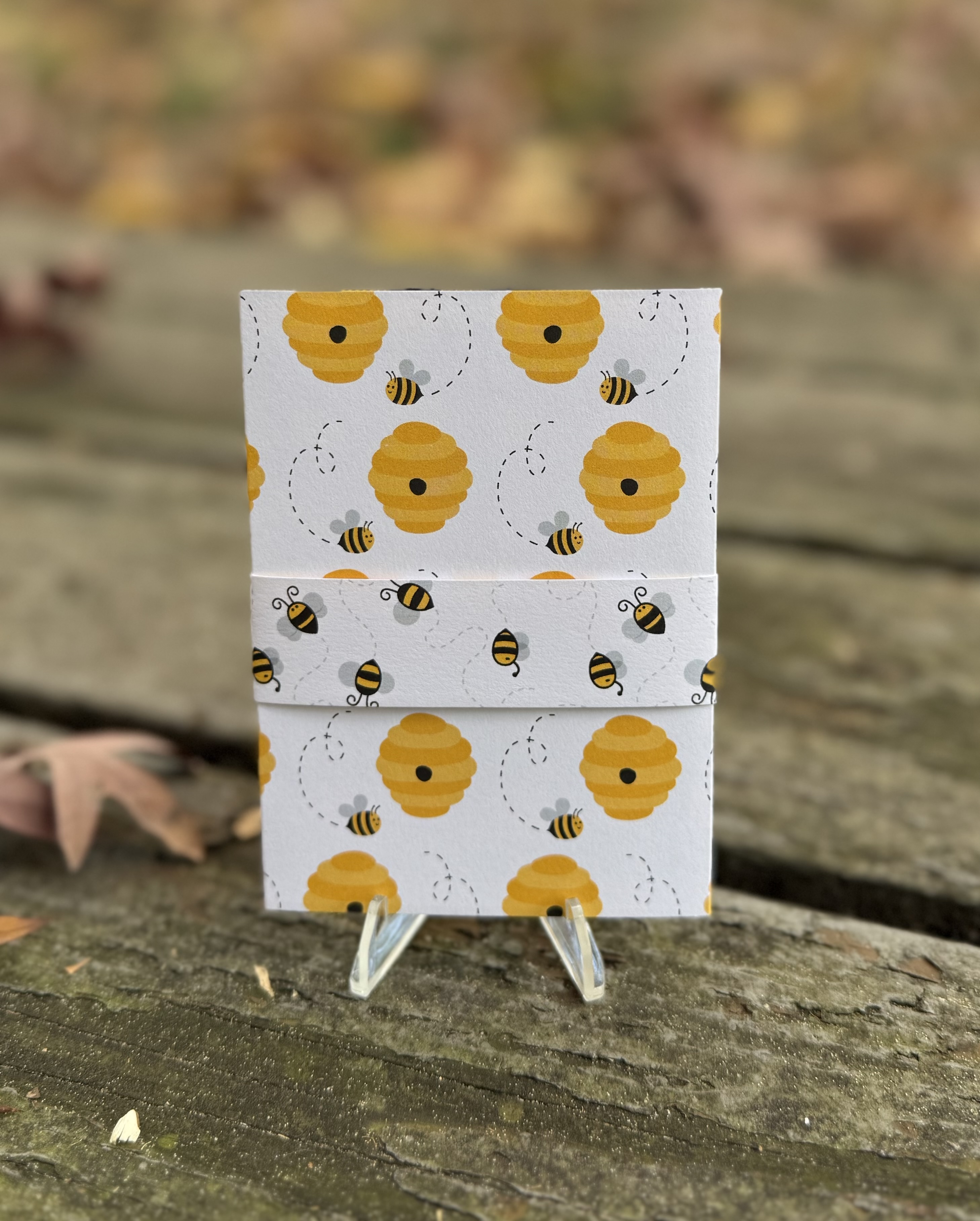 Bee Appreciation Card – “You Are the Bee’s Knees” – Handmade Honeybee Greeting Card with Envelope