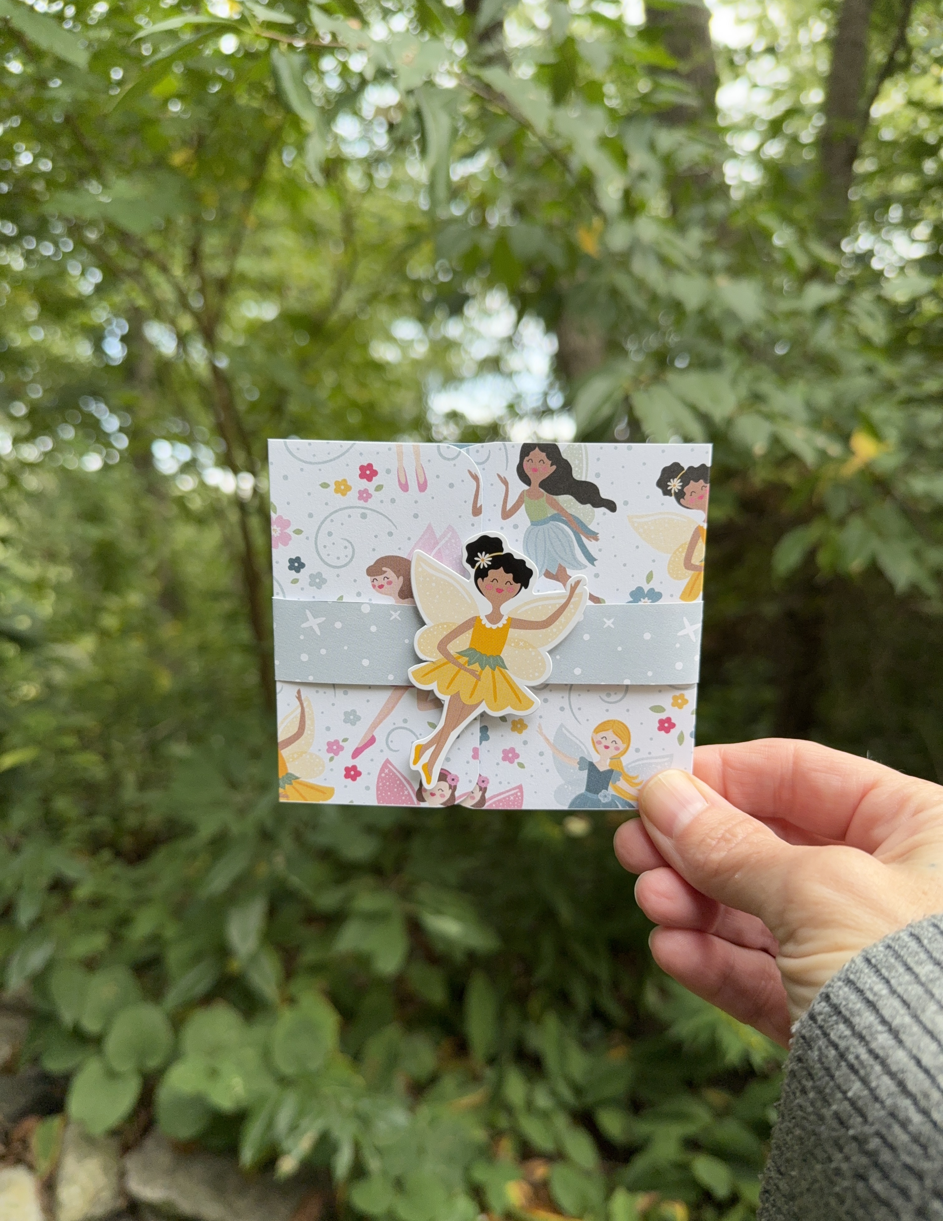 Handmade Whimsical Fairy Themed All Occasion Gift Card Holder