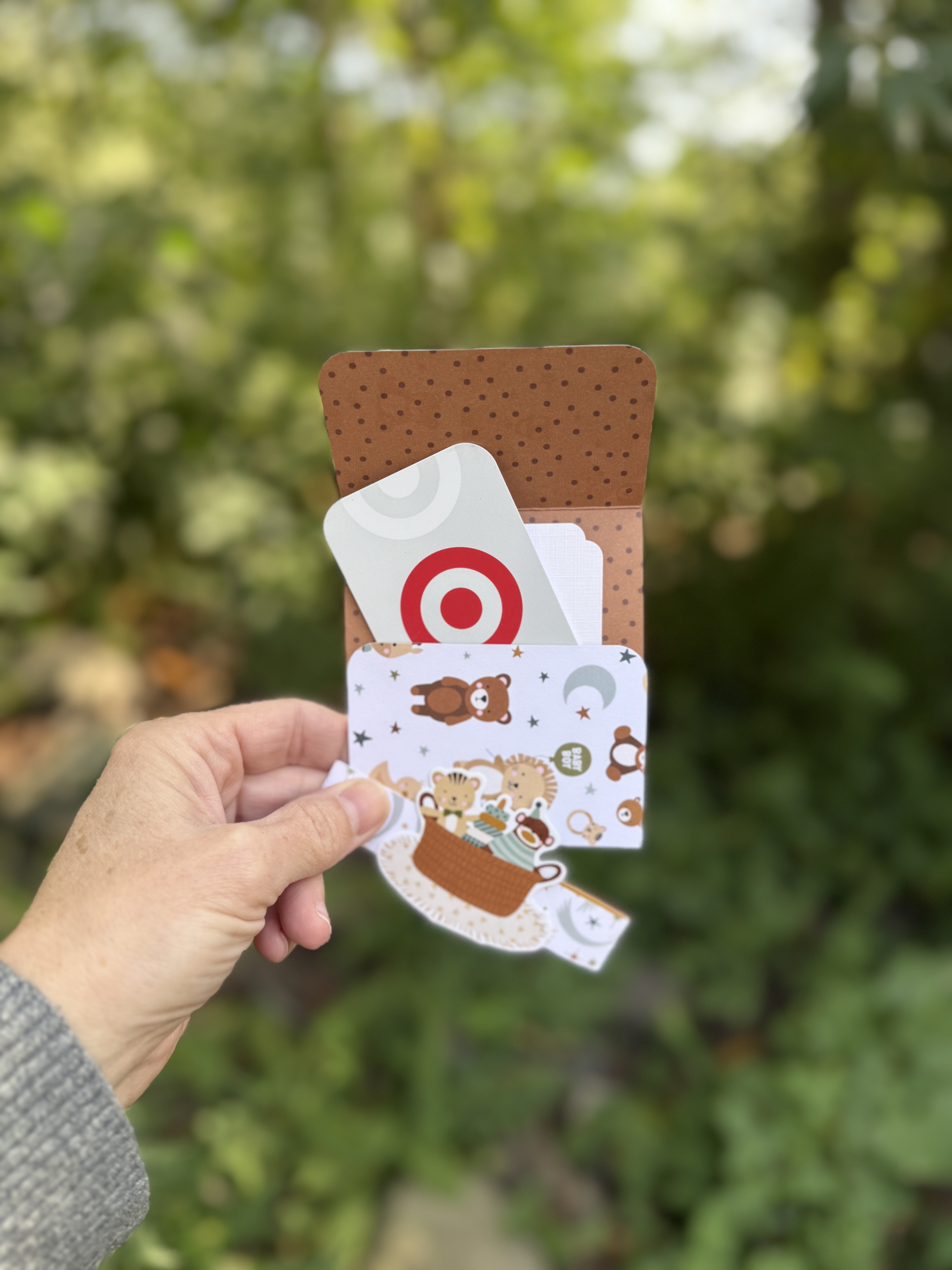 Handmade Gift Card Holder – Baby Shower (Baby Boy)