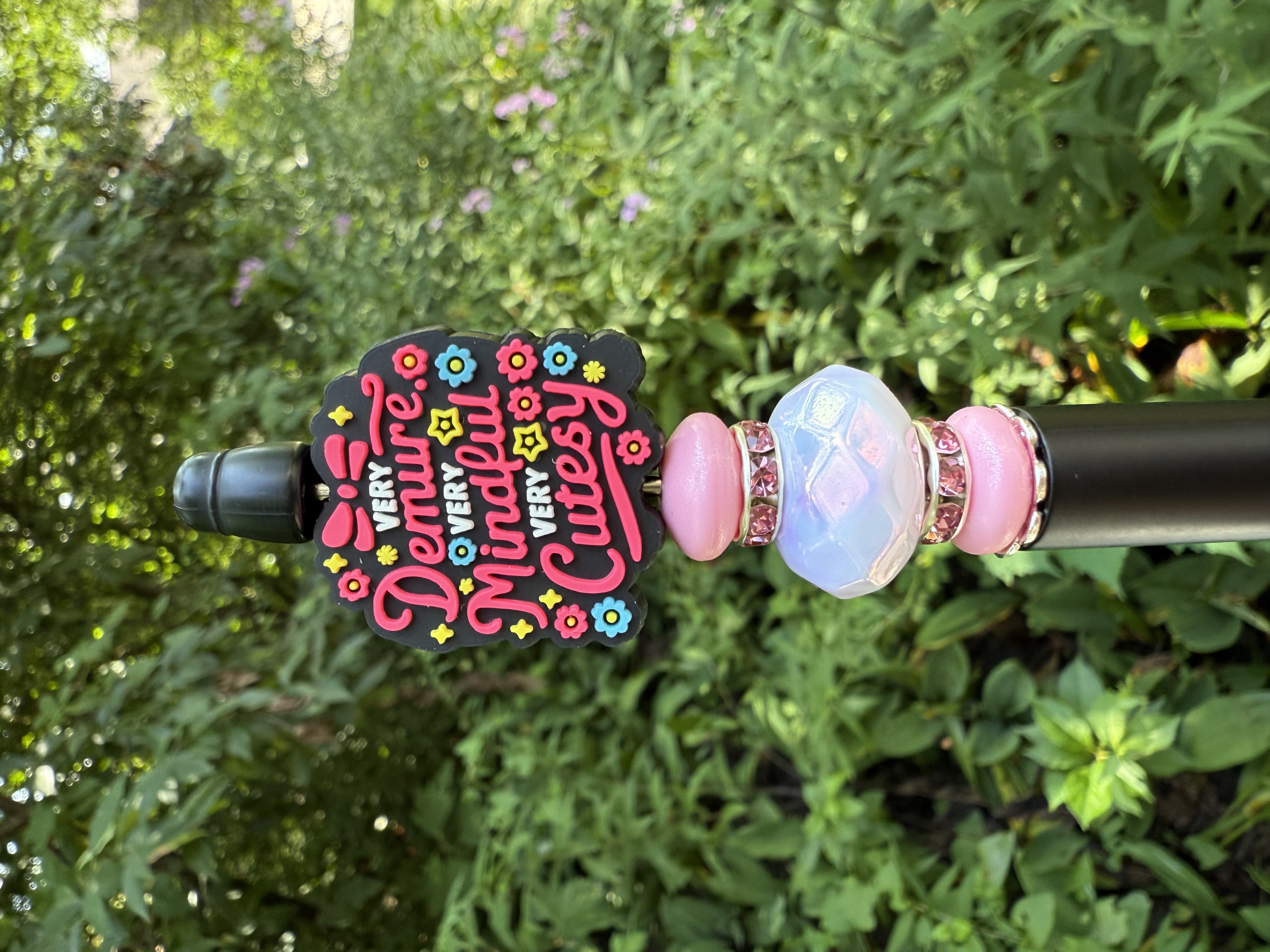 Very Demure, Very Mindful, Very Cutesy TikTok Trend Hand Beaded Pen