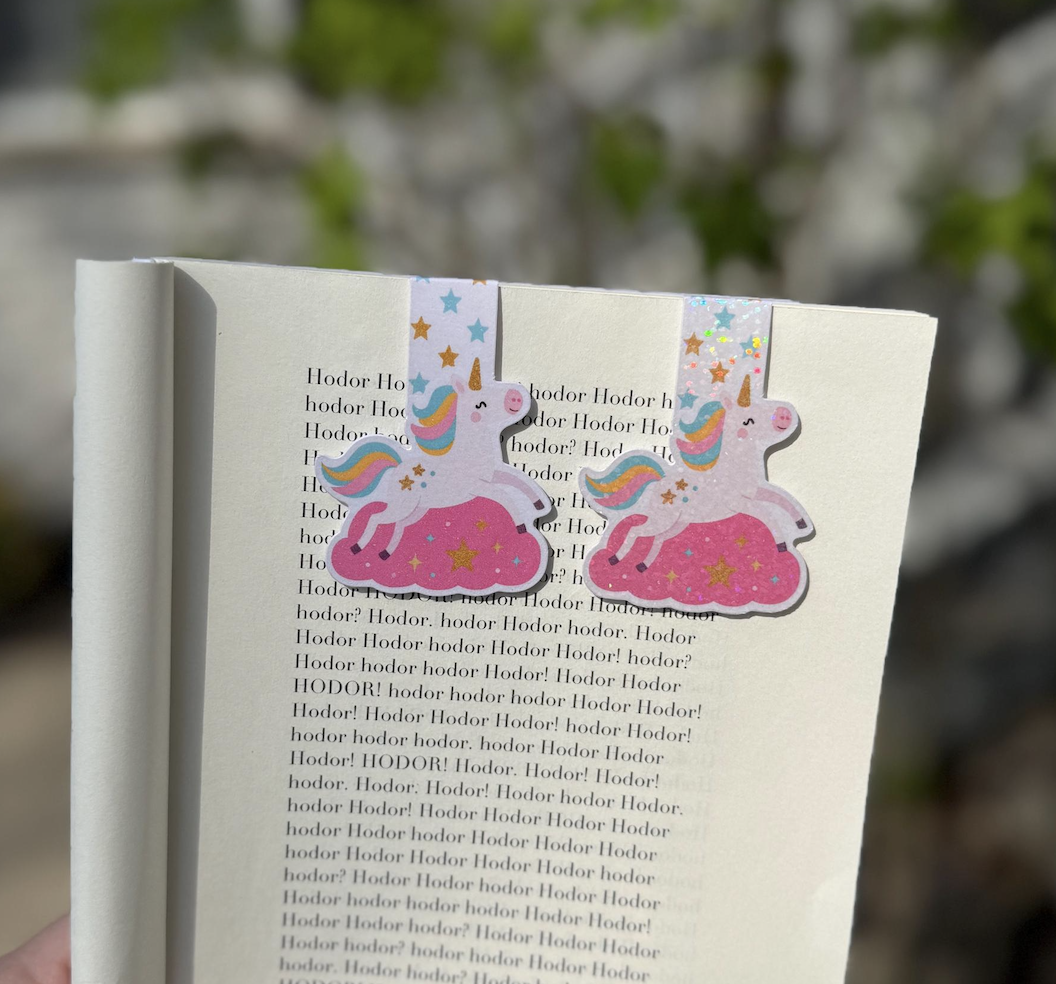 Whimsical Unicorn Magnetic Bookmark