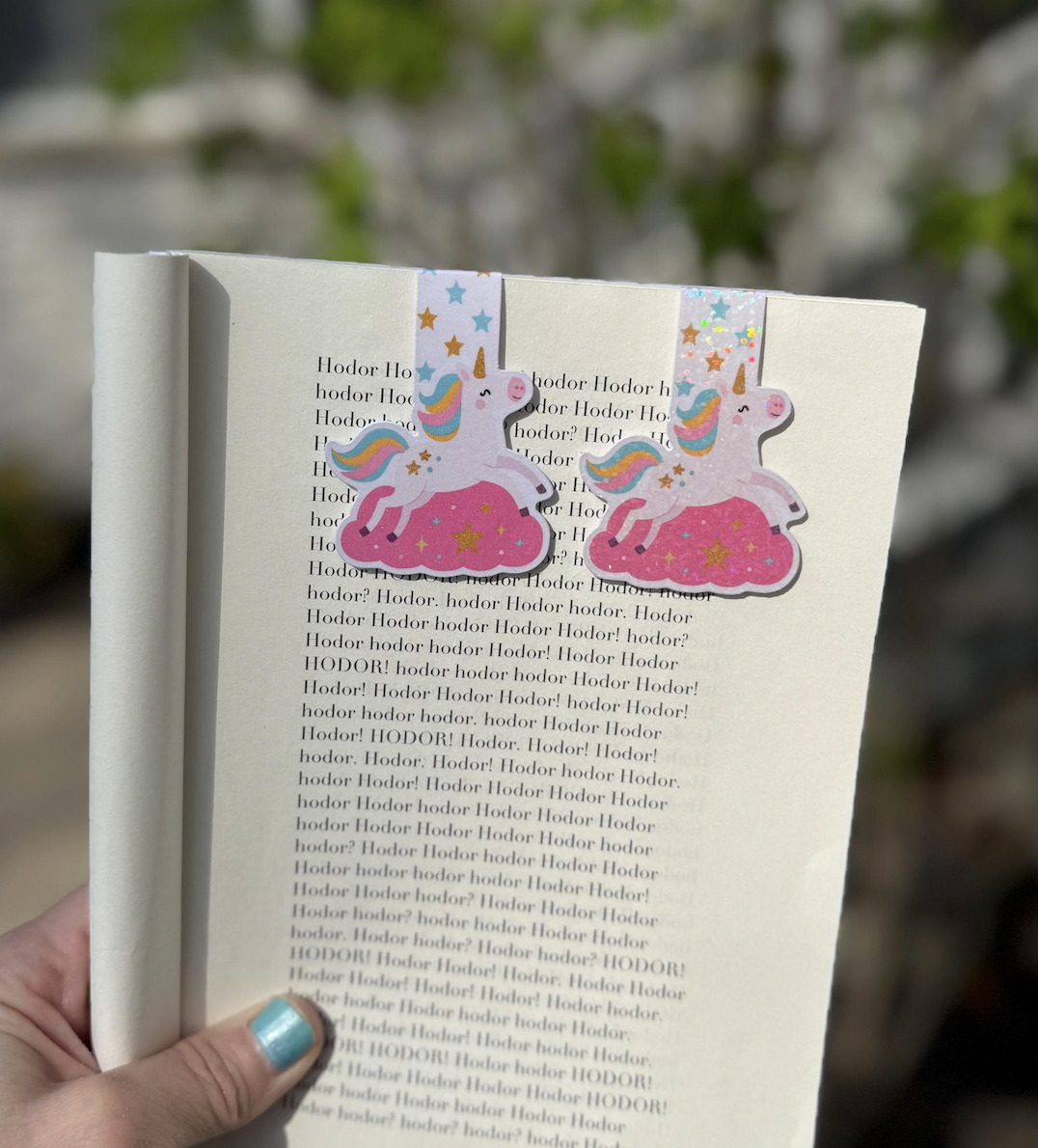 Whimsical Unicorn Magnetic Bookmark