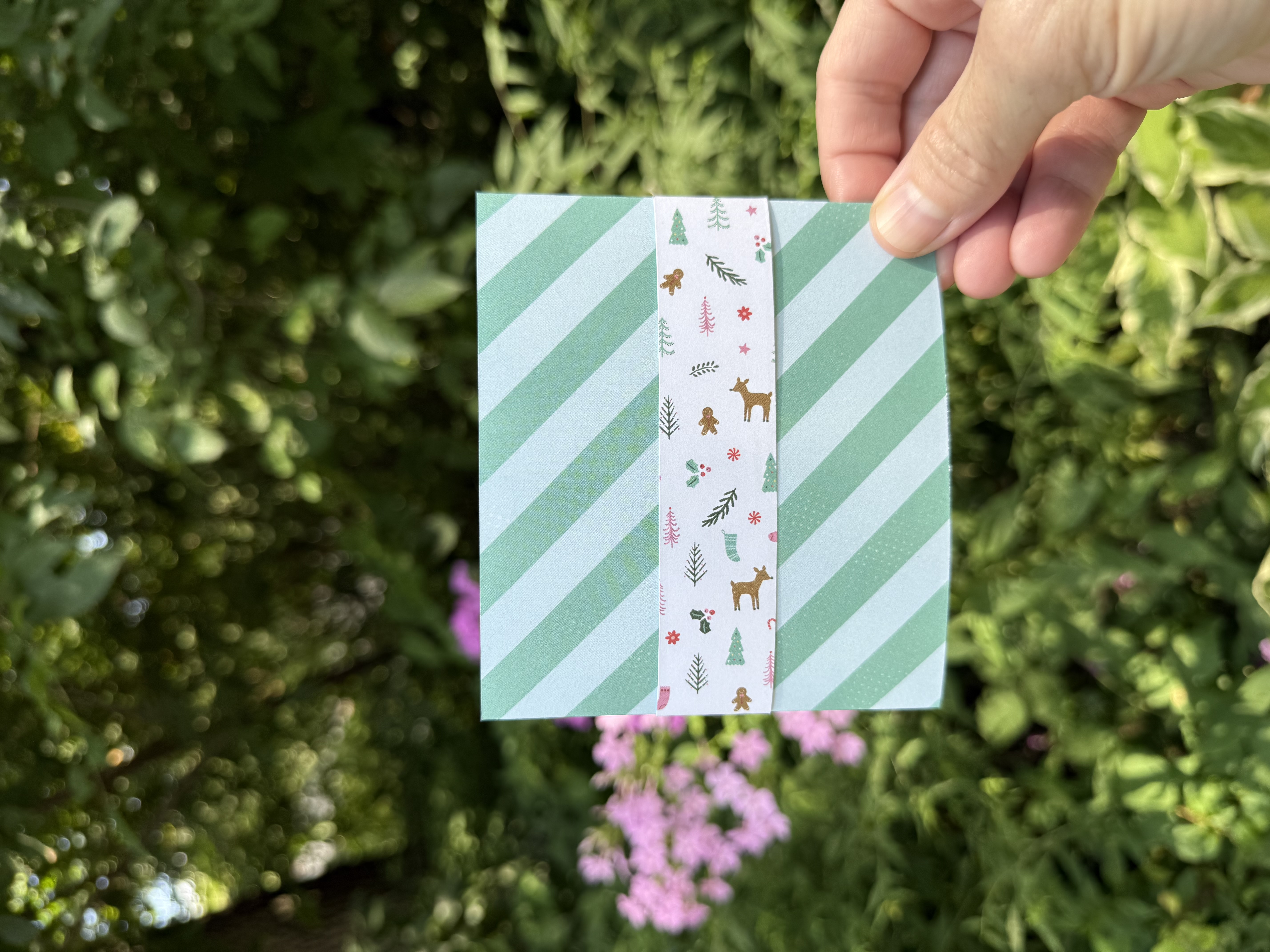 Festive Christmas Tree Handmade Gift Card Holder with Pop-Up Gift Bag