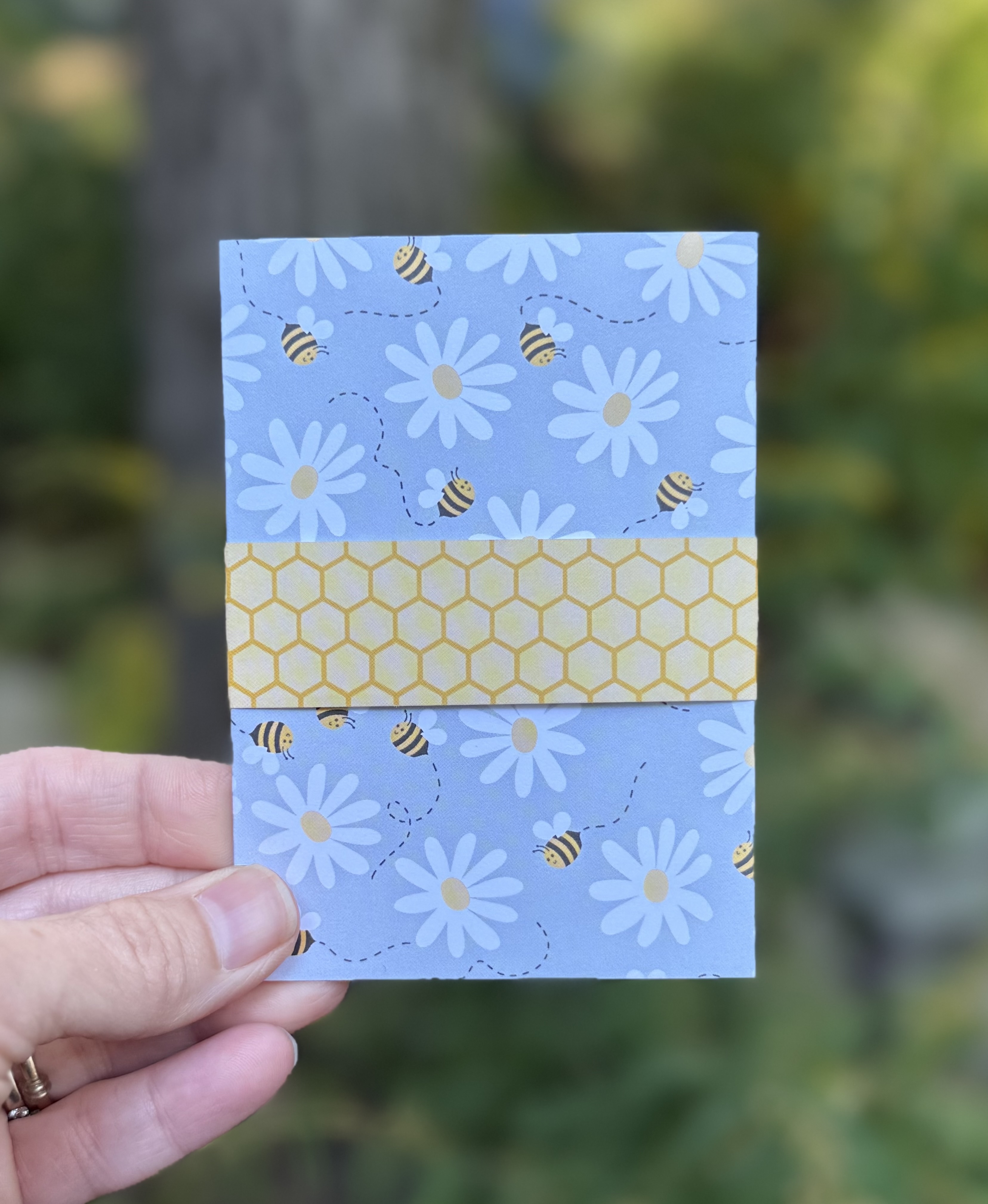 Happy Day Bee Greeting Card – Handmade 3D Card with Envelope, All Occasion or Birthday Card