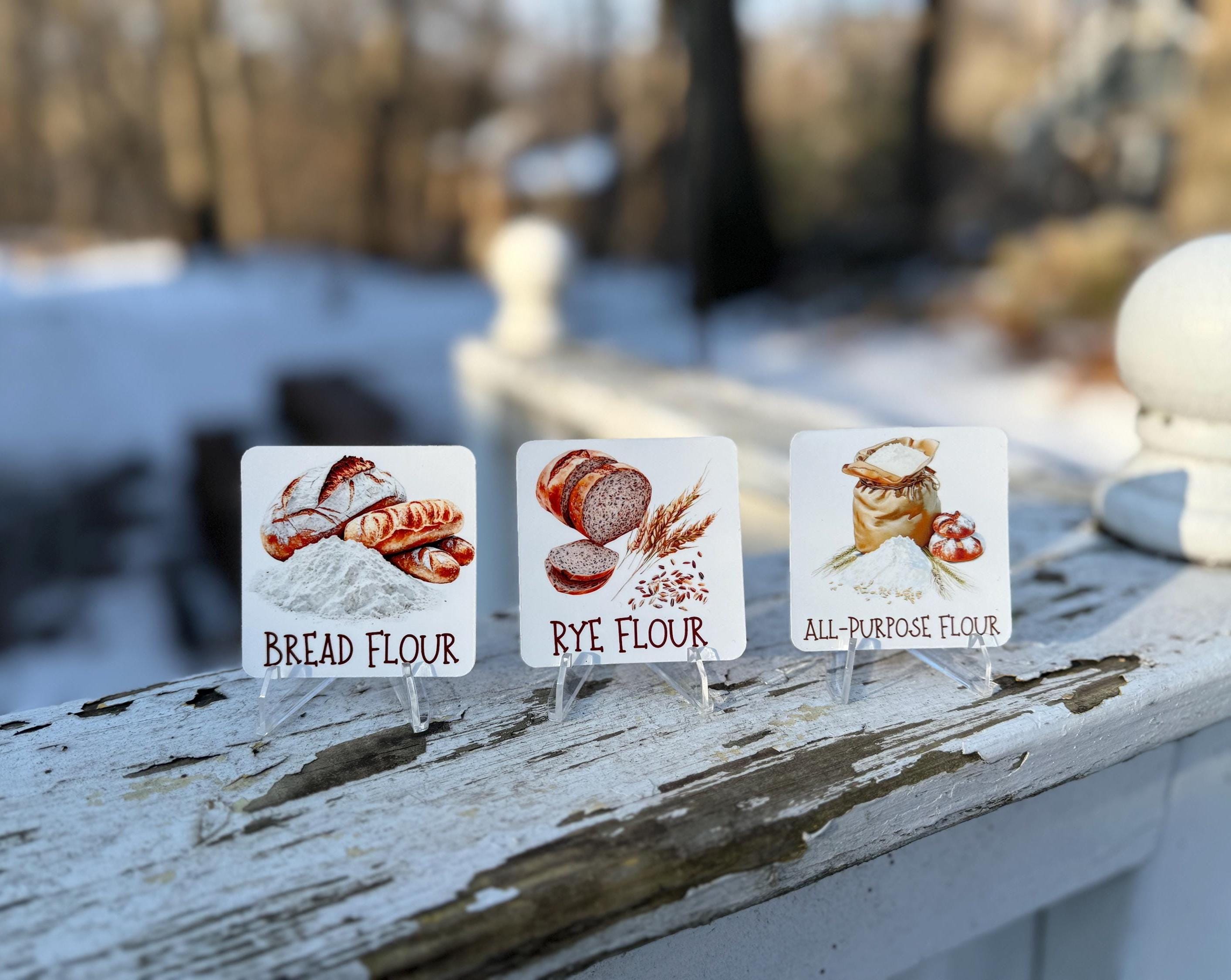 Kitchen Essentials Flour Container Labels 