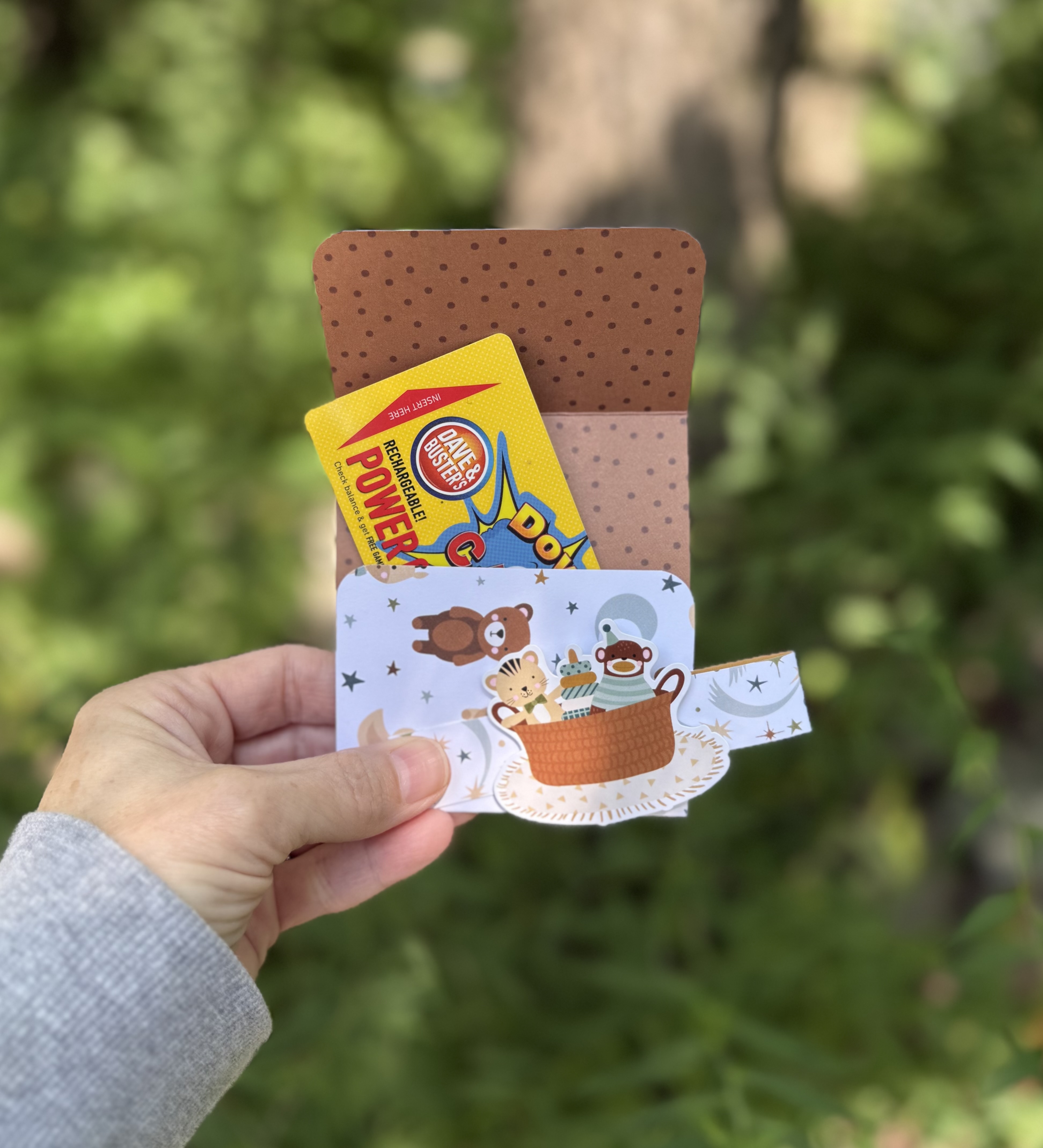 Handmade Gift Card Holder – Baby Shower (Baby Boy)