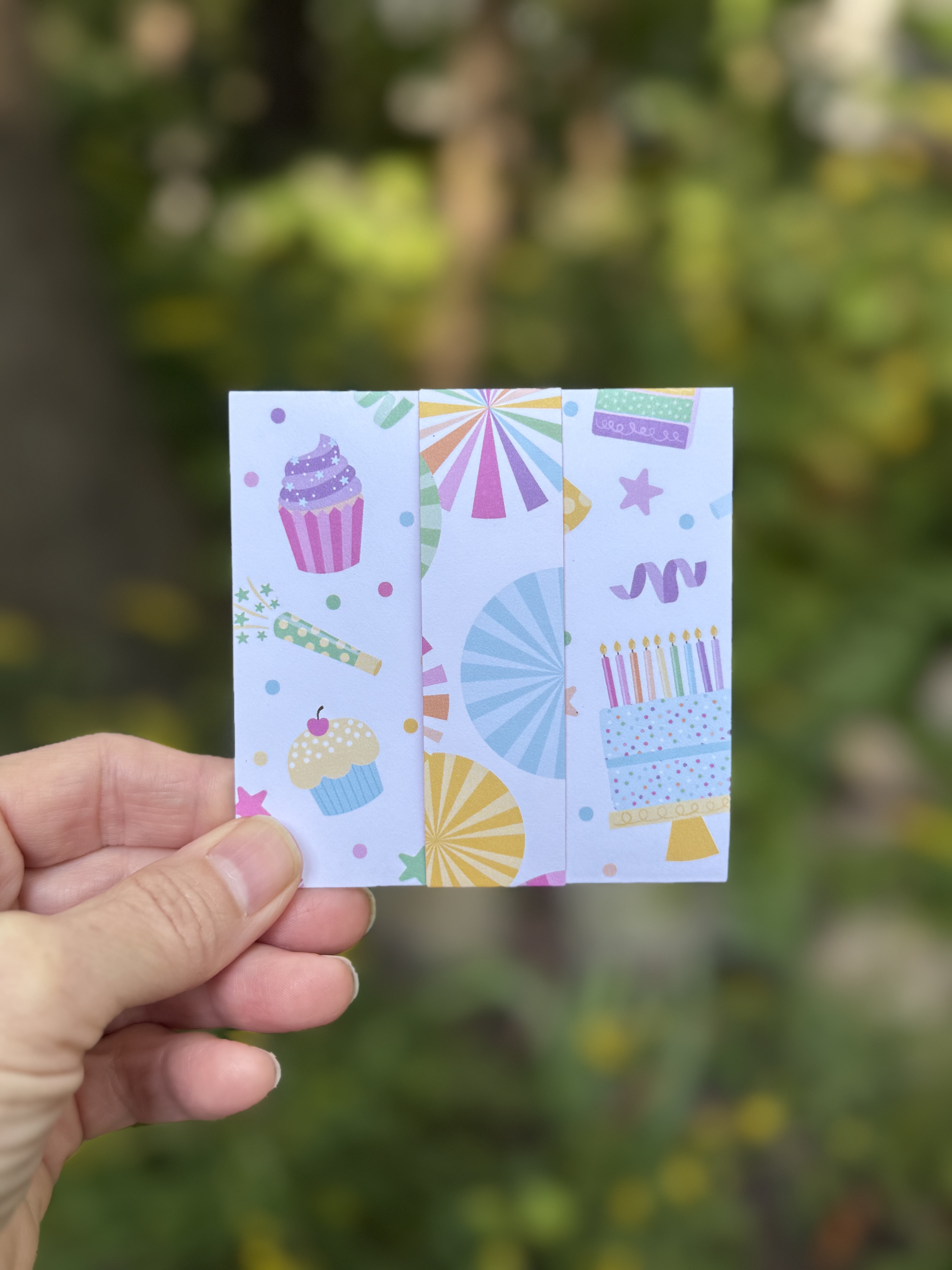 Hooray! Handmade Birthday Card with Gift Card Holder