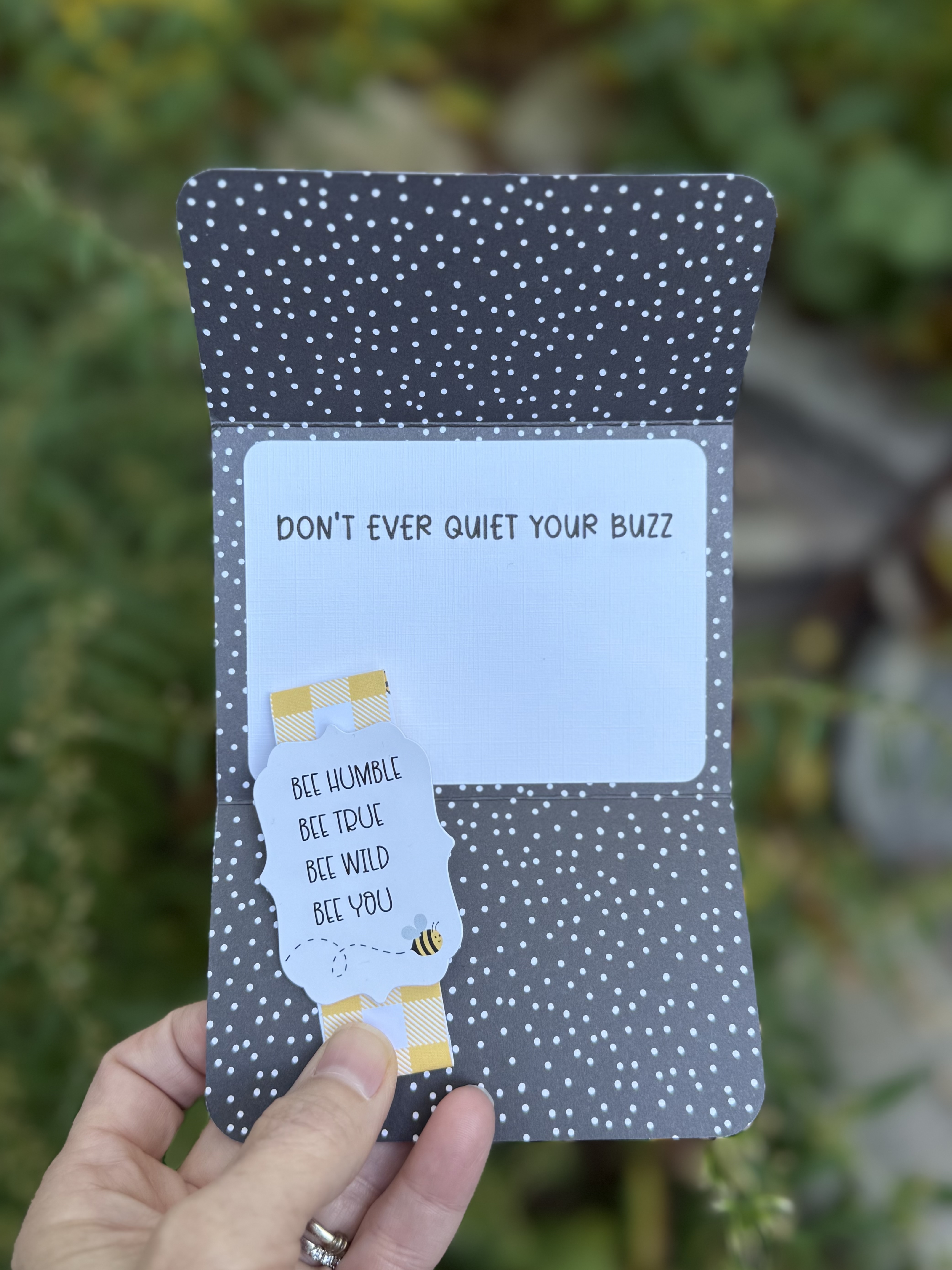 Bee You Motivational Greeting Card – Handmade 3D Card with Envelope, Uplifting and Encouraging Message