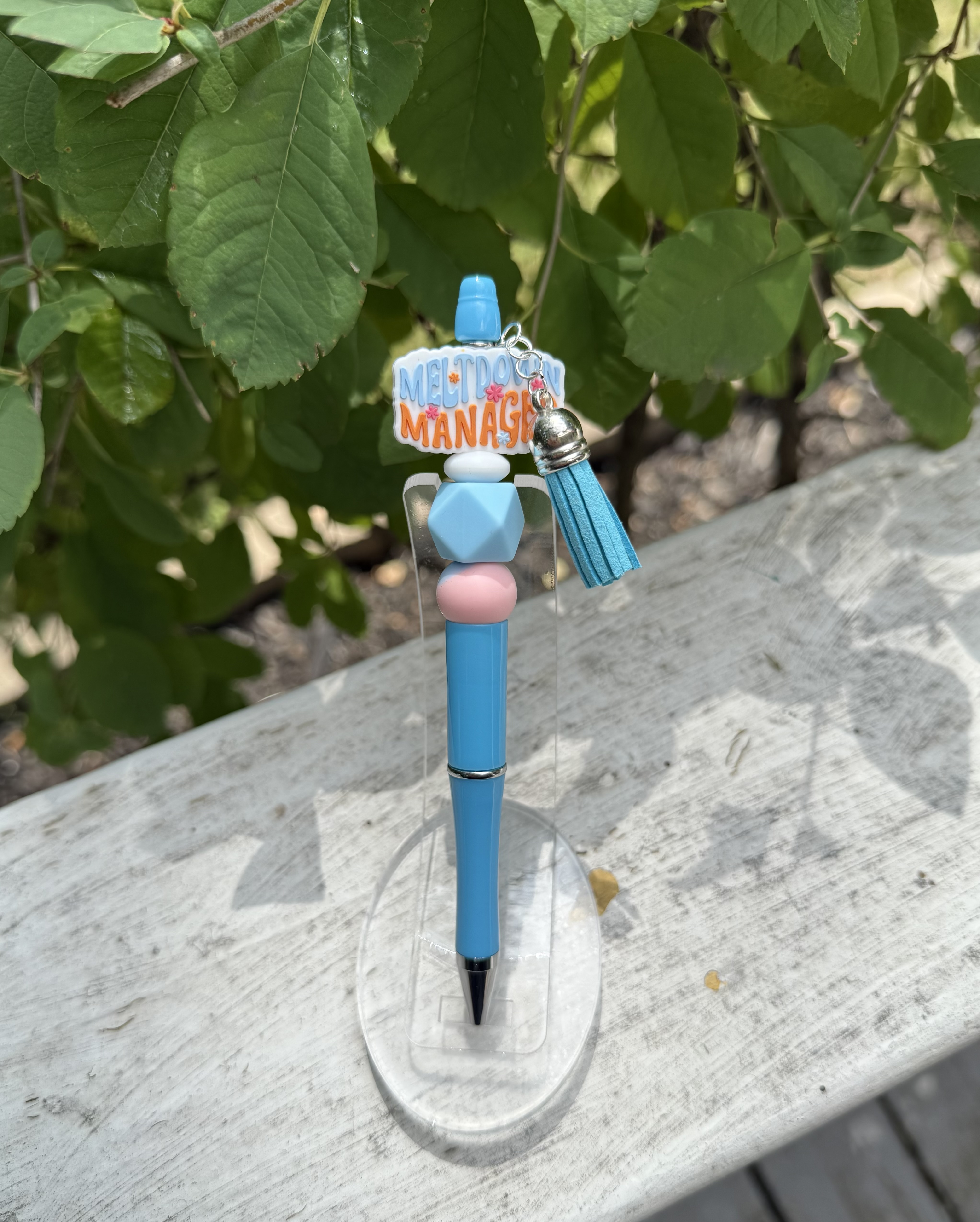 Meltdown Manager Hand Beaded Pen