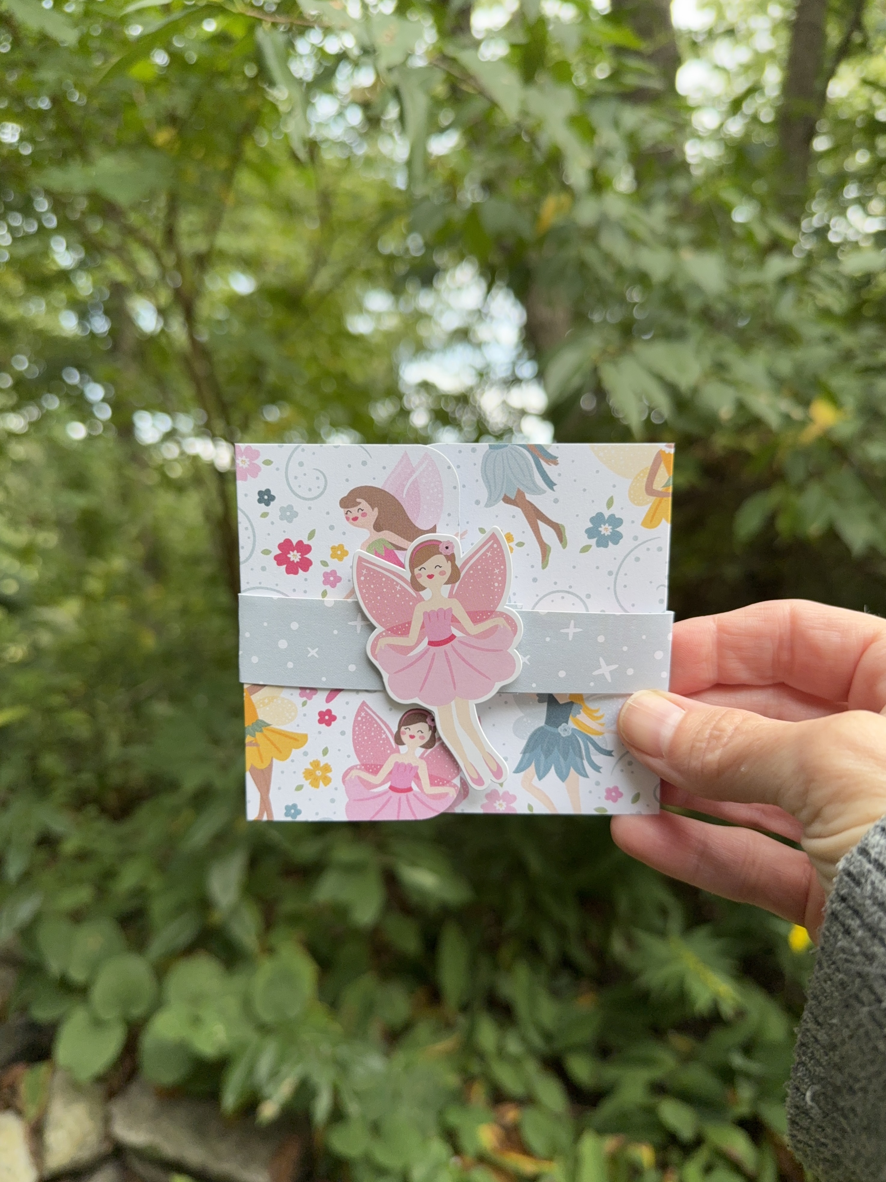Handmade Whimsical Fairy Themed All Occasion Gift Card Holder