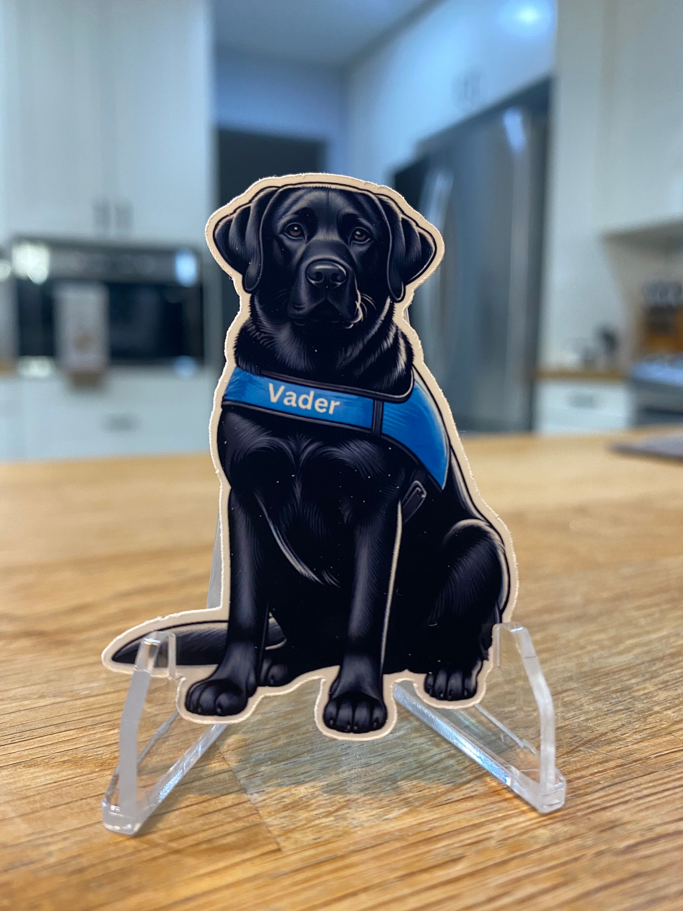 Custom Dog Stickers – Personalized Laminated Labrador Vinyl Stickers