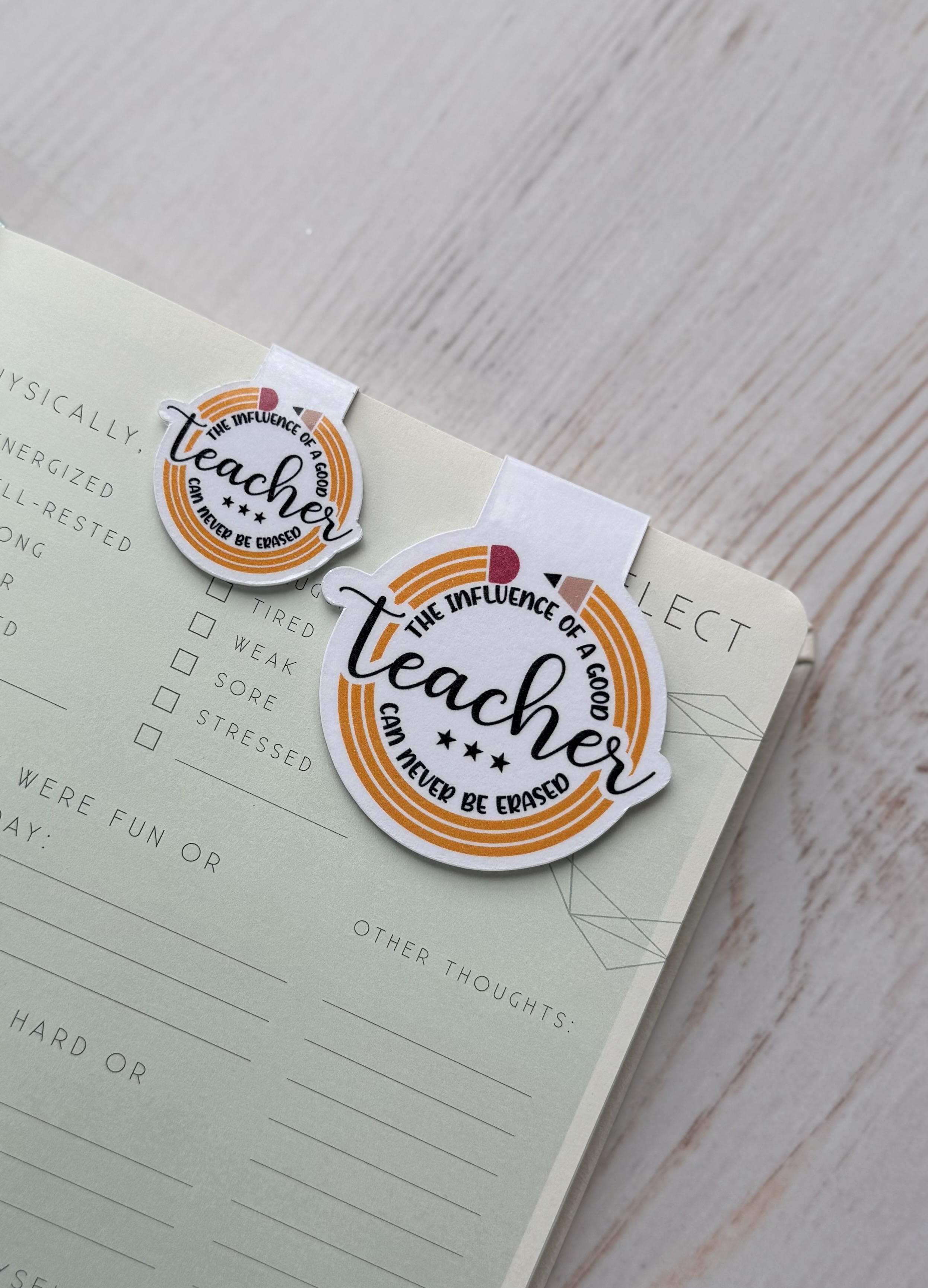 Teacher Appreciation Magnetic Bookmarks