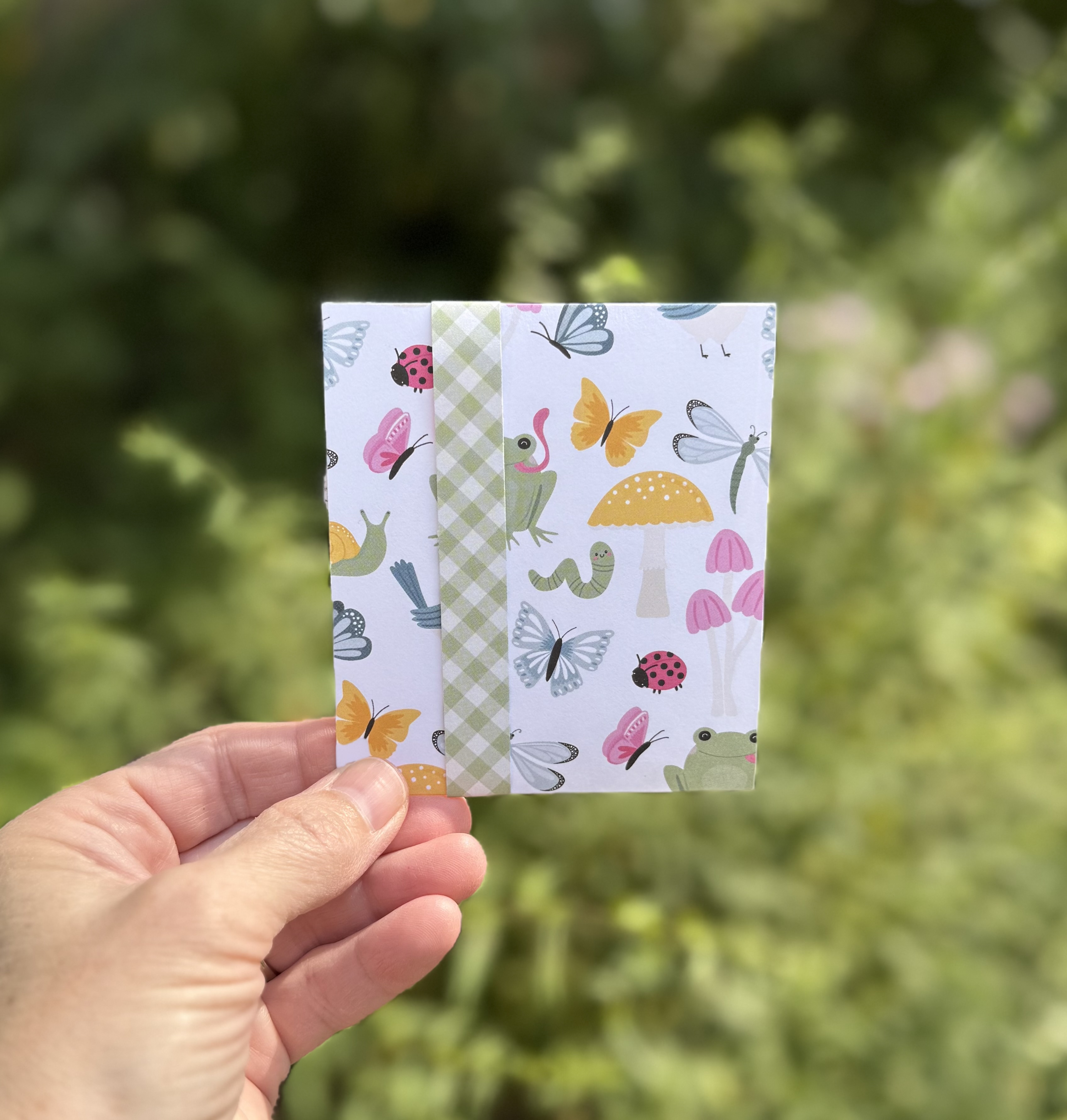Handmade Cottagecore Toadstool Mushroom Gift Card Holder