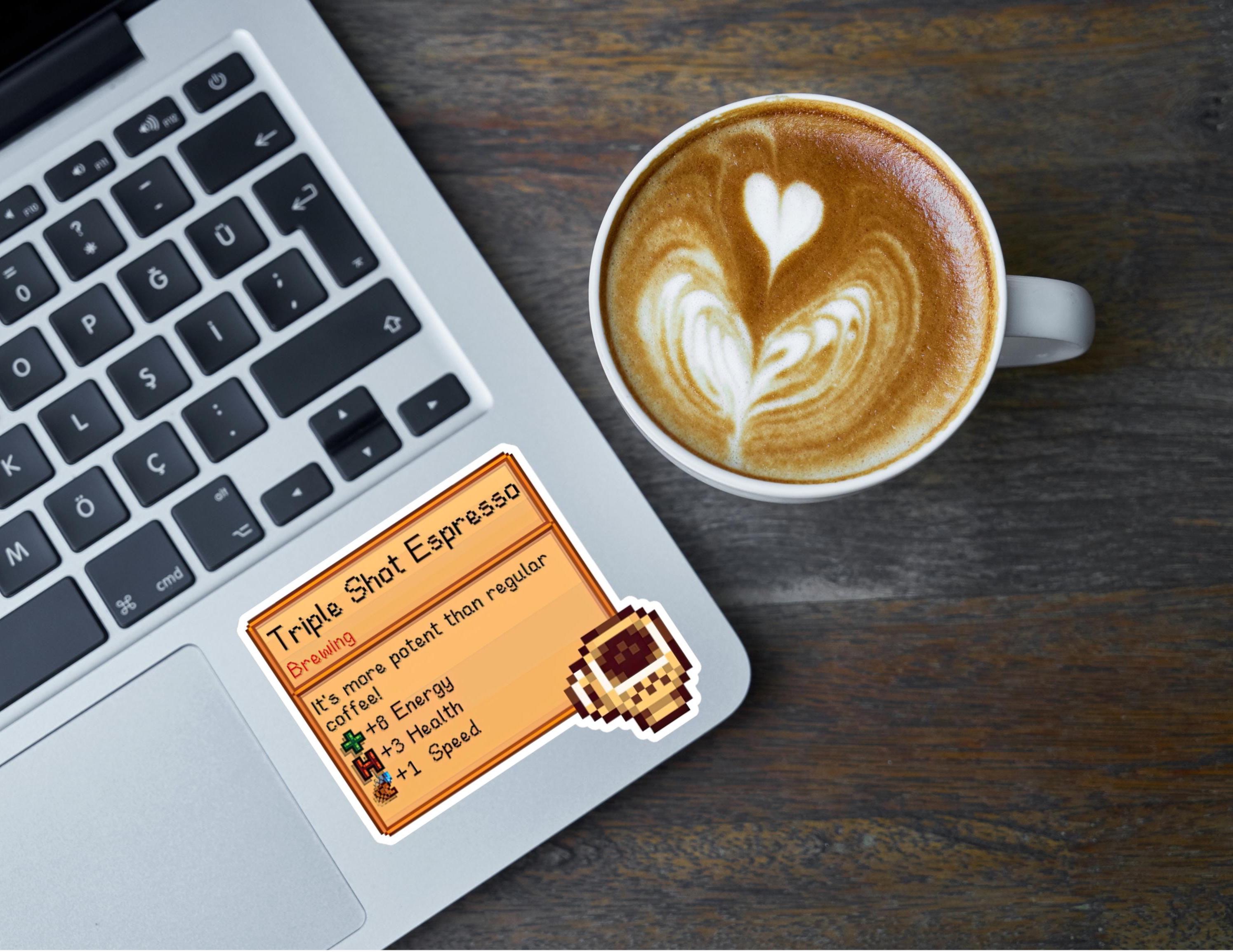 Stardew Valley Triple Shot Espresso Coffee Sticker