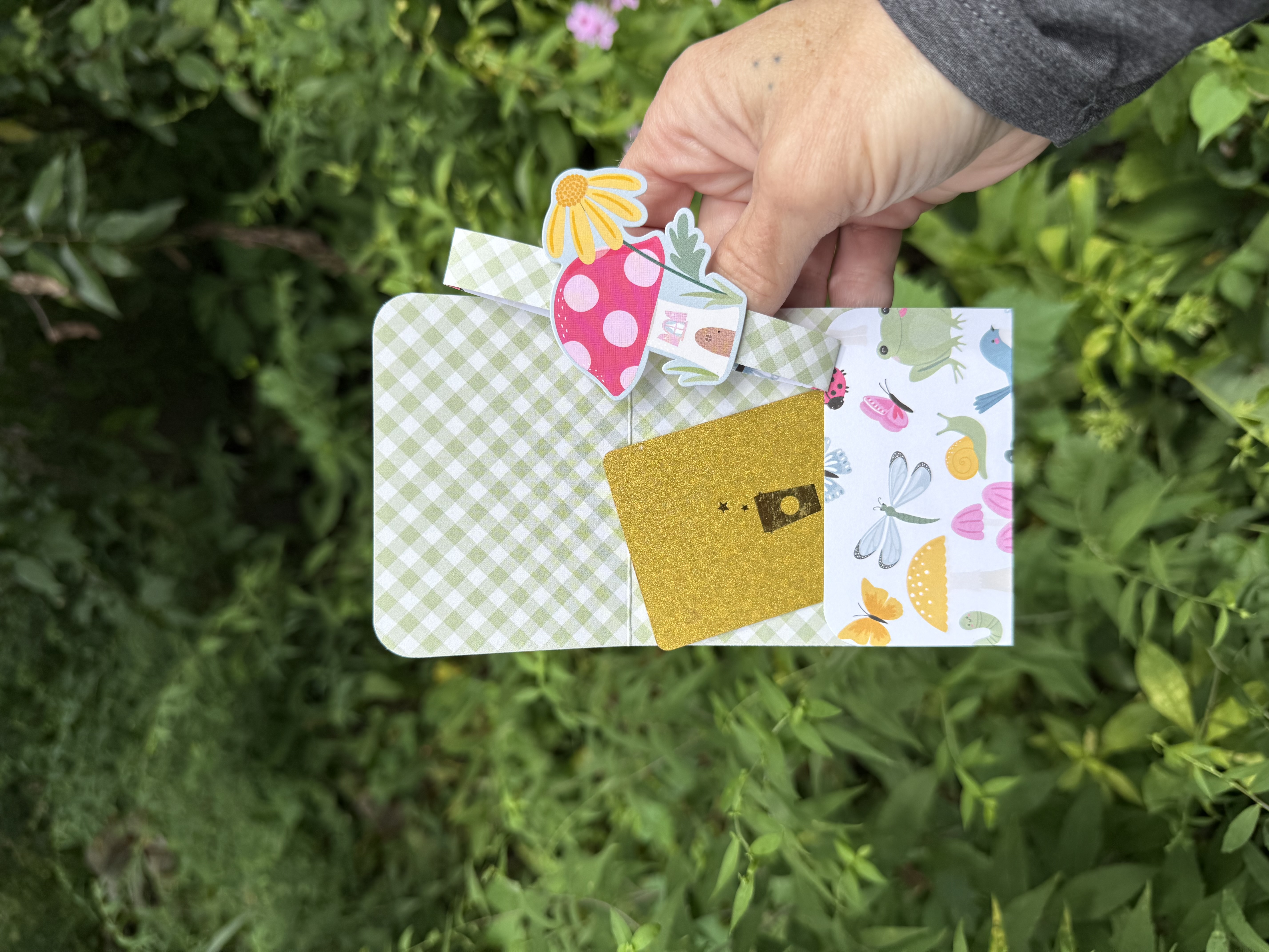 Handmade Cottagecore Toadstool Mushroom Gift Card Holder