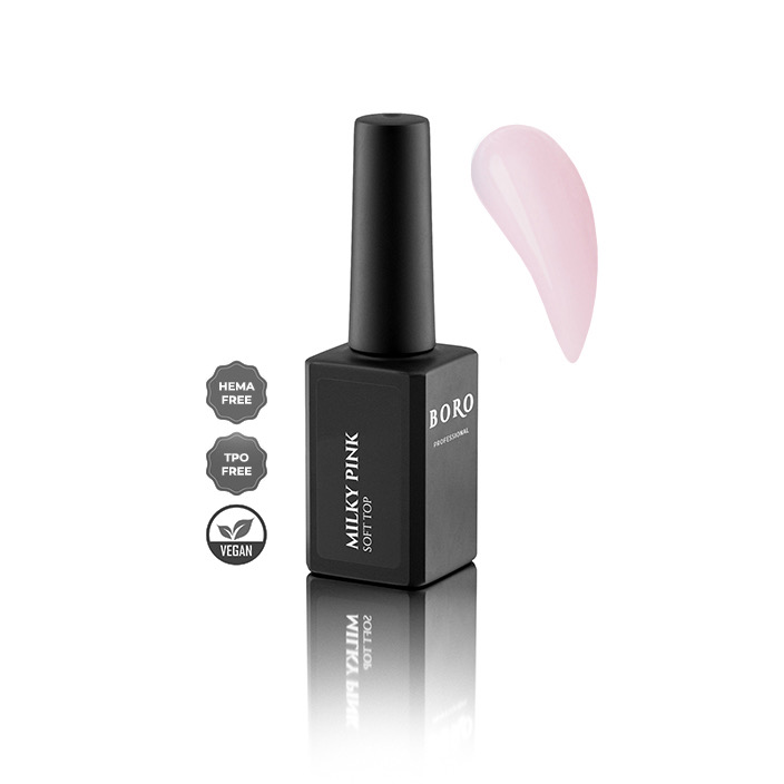 Victoria Boro Soft Milky Pink Top Coat 15ml